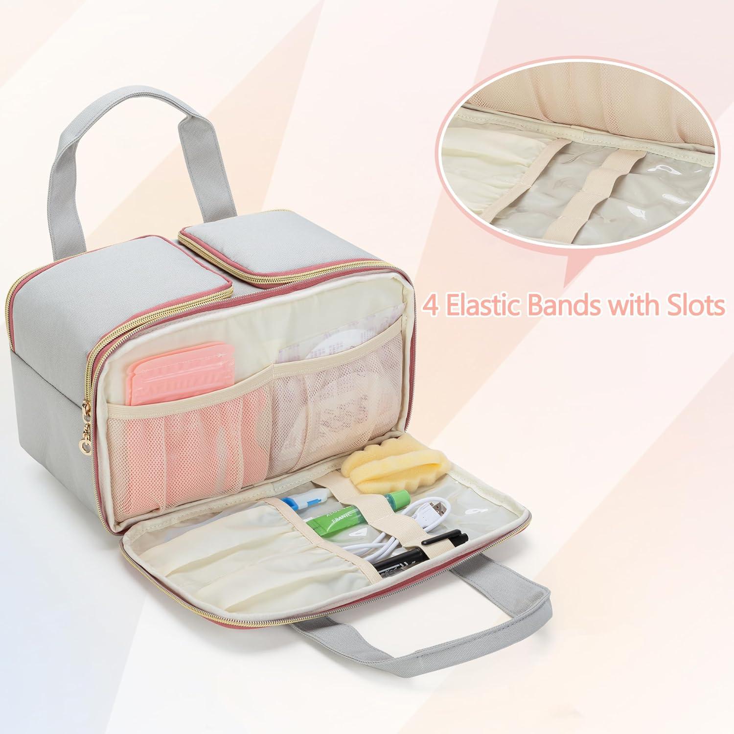 Bolsa Tote Extractor de Leche Wearable Damero Nylon 29.2x17.1cm