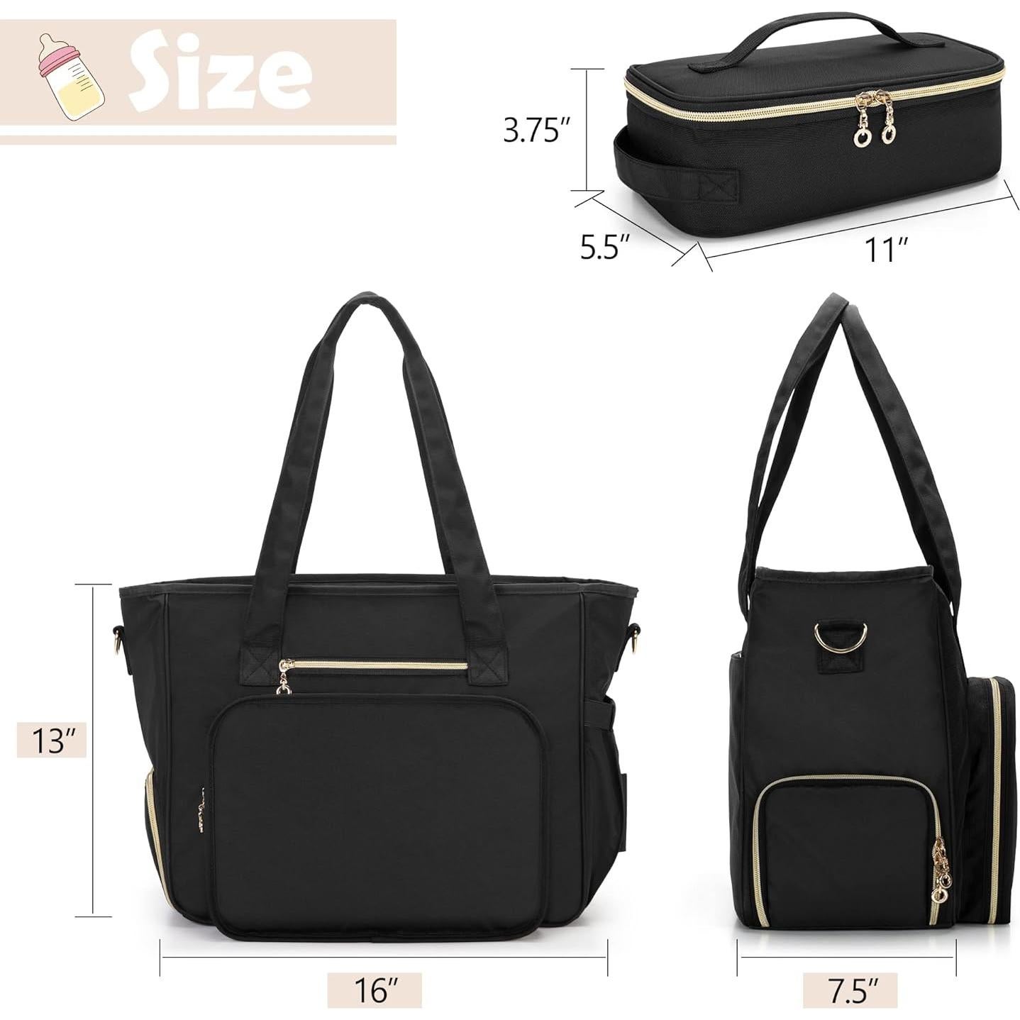 Bolsa Extractor de Leche BAFASO Portátil con Enfriador Negro