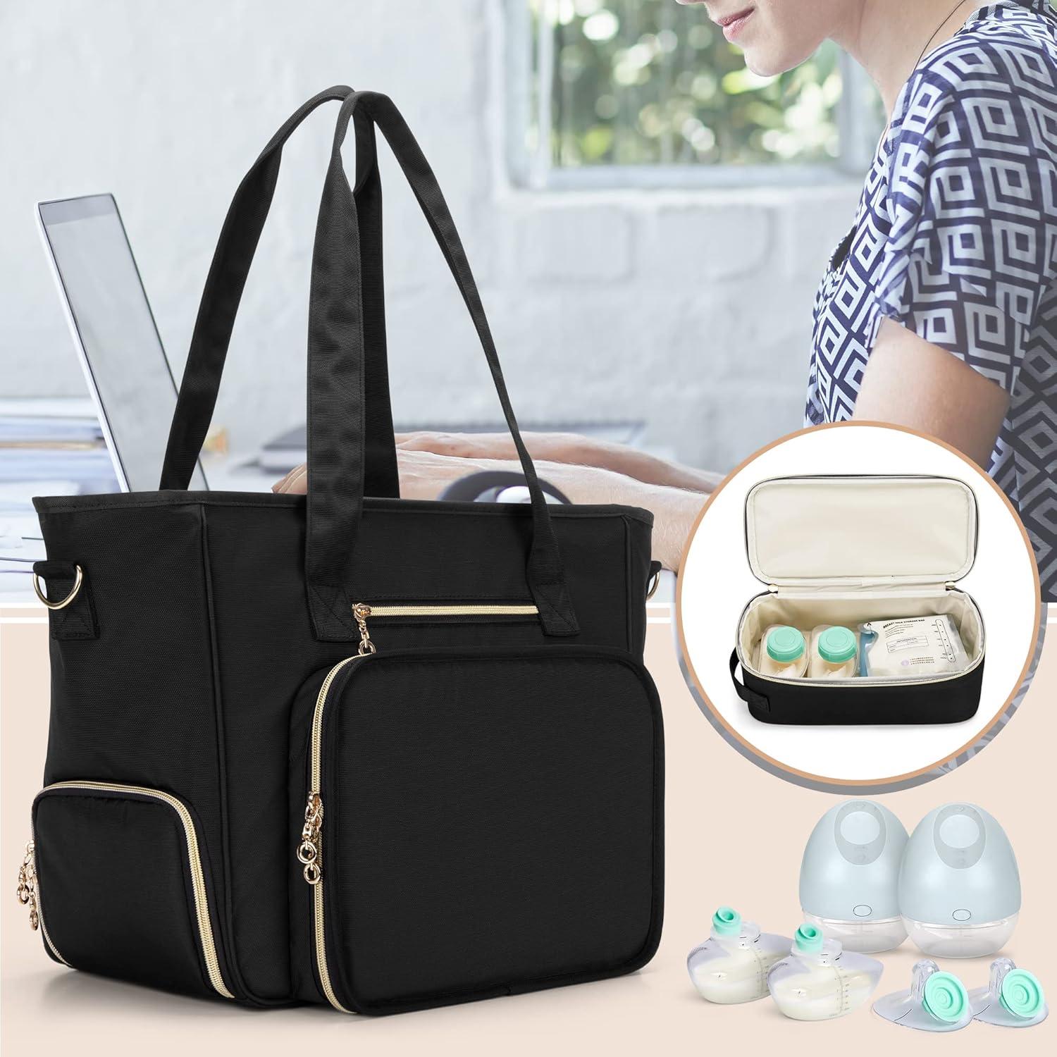 Bolsa Extractor de Leche BAFASO Portátil con Enfriador Negro