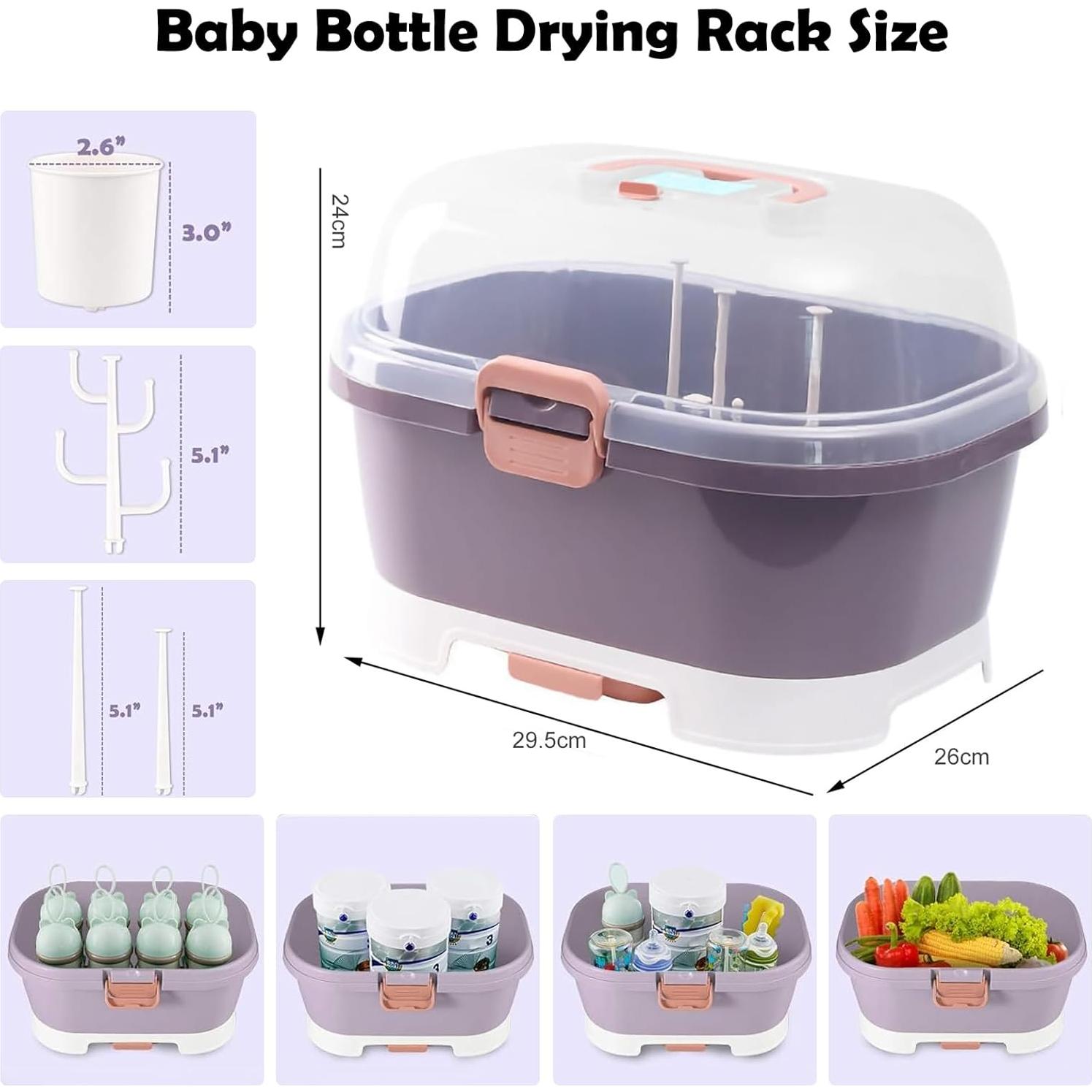Organizador de Botellas para Bebés Fuerdich Morado 29.5x25.9cm