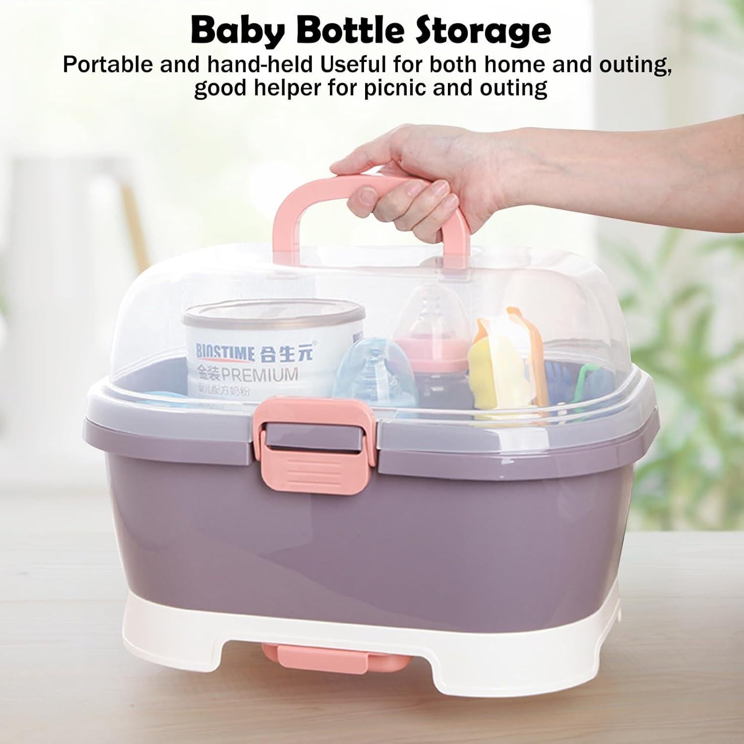 Organizador de Botellas para Bebés Fuerdich Morado 29.5x25.9cm