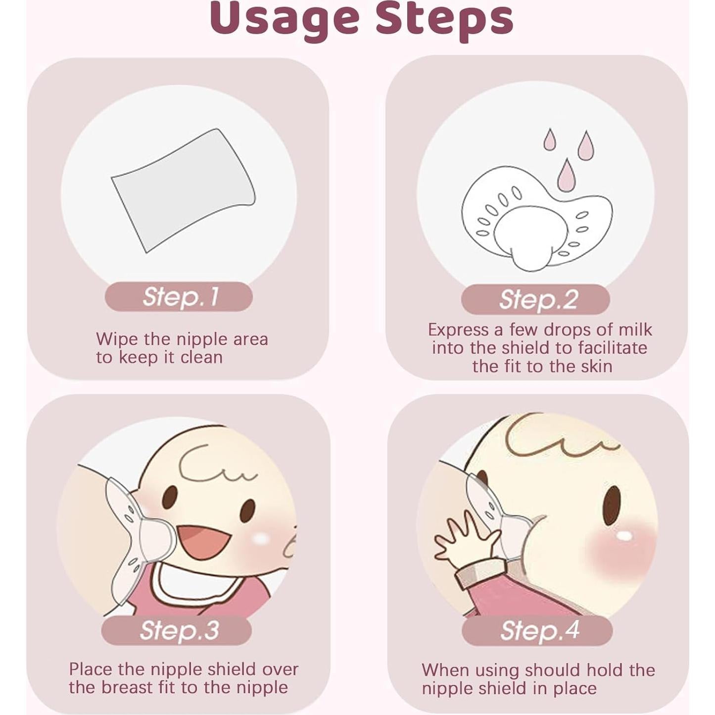 Kit de Bridas para Extractores de Leche Nursi Luna 10PCS 13-21mm