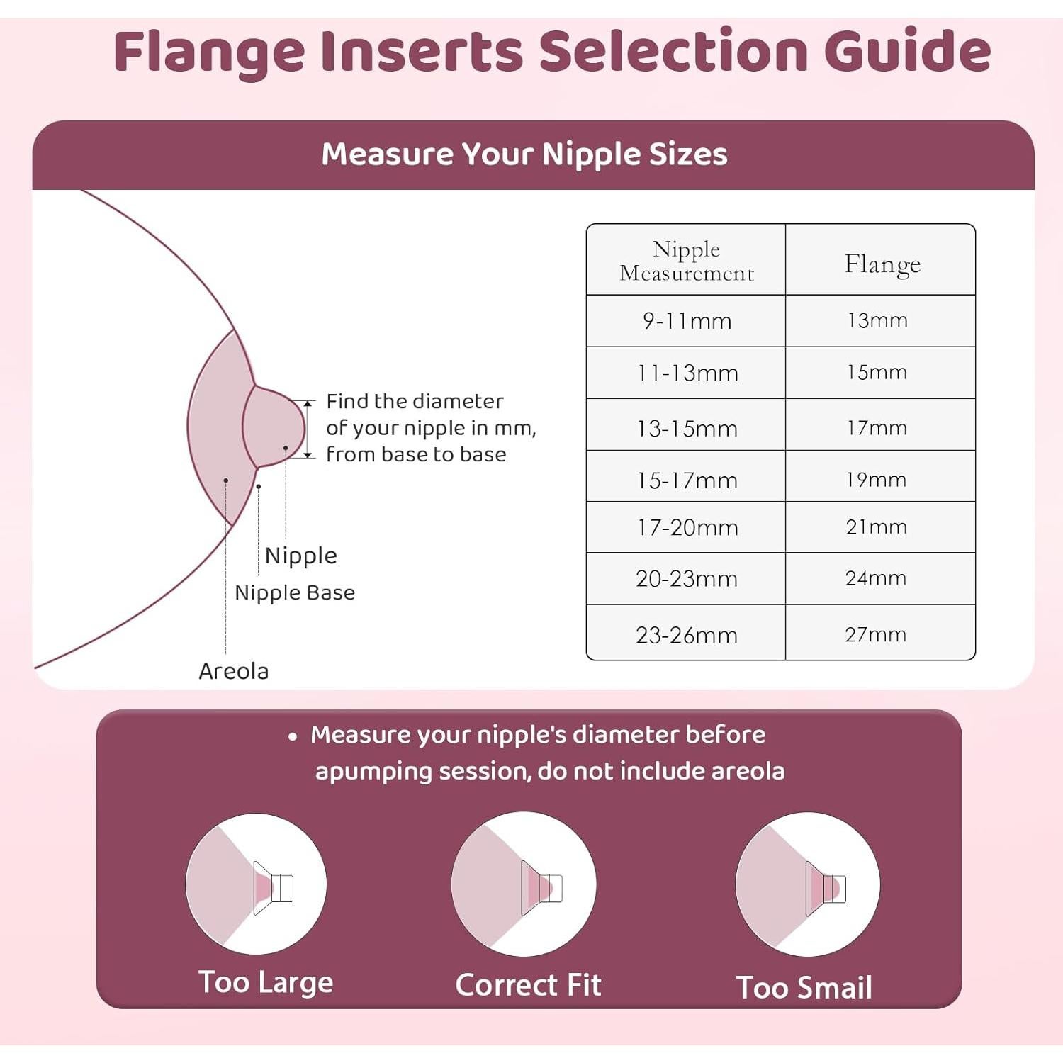 Kit de Bridas para Extractores de Leche Nursi Luna 10PCS 13-21mm