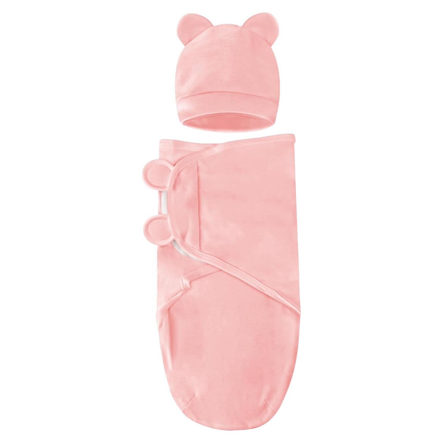 Saco de Sueño para Bebés Fecawd Rosa 0-3 Meses Ajustable