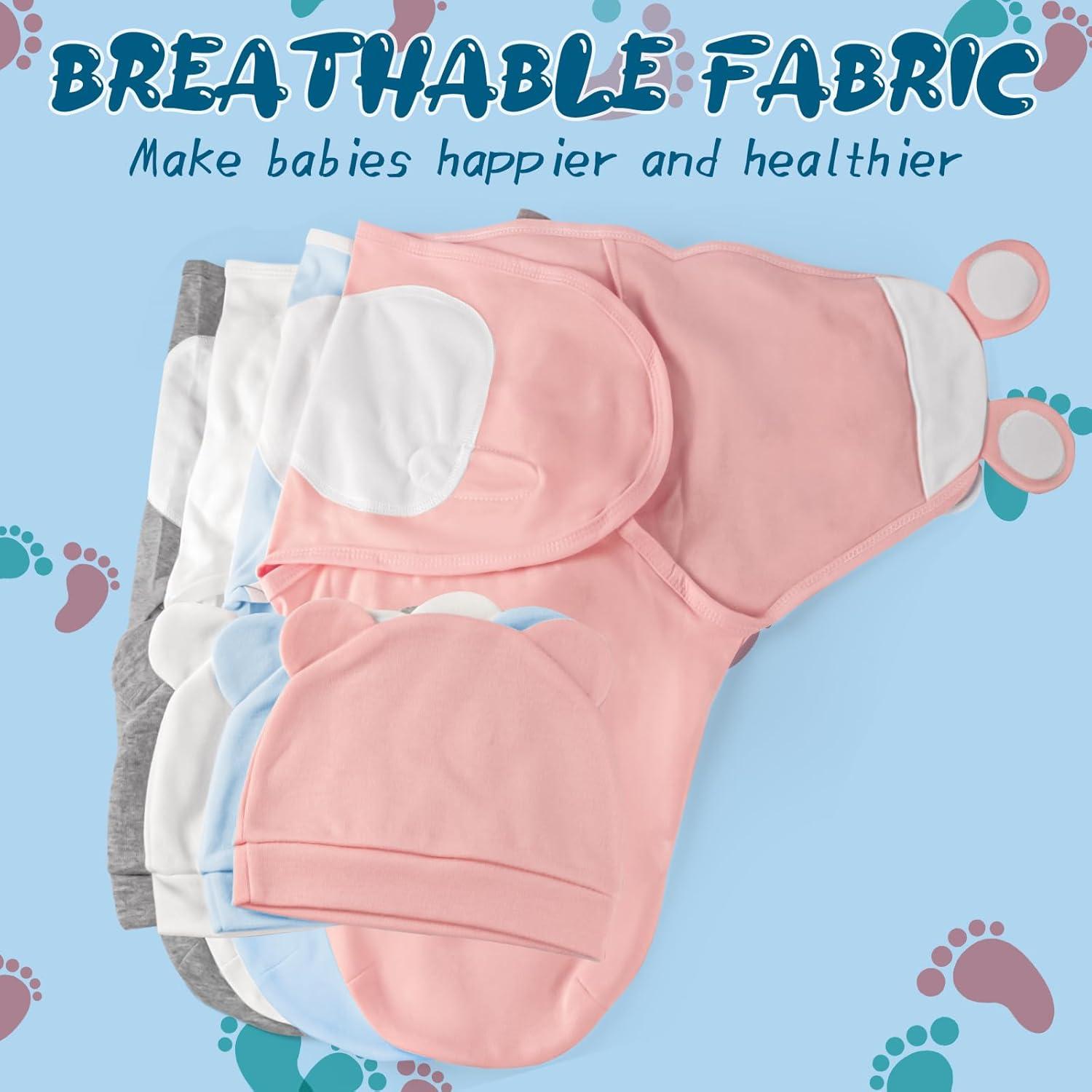 Saco de Sueño para Bebés Fecawd Rosa 0-3 Meses Ajustable