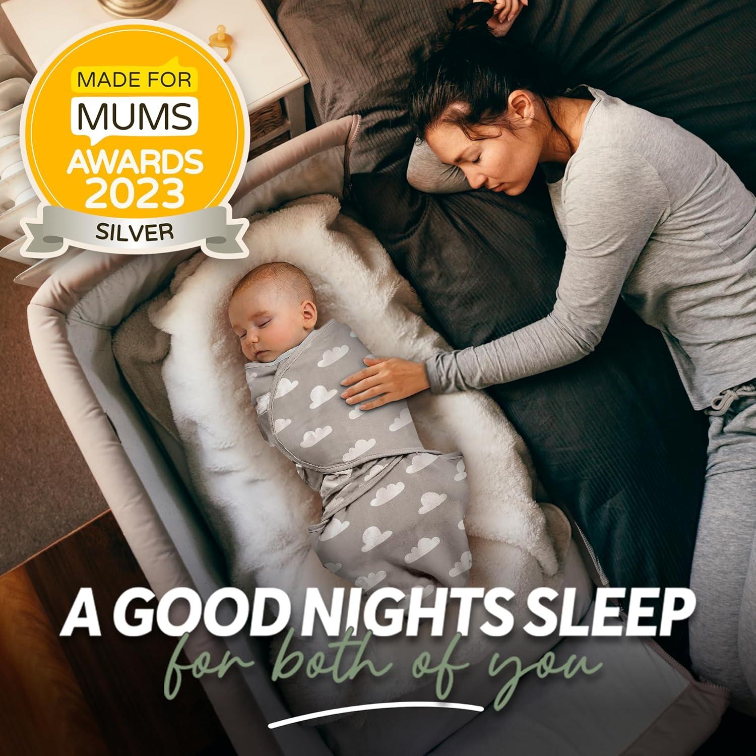 Saco de Dormir para Bebés JUICY BUMBLES 0-3 Meses Algodón 3 Piezas