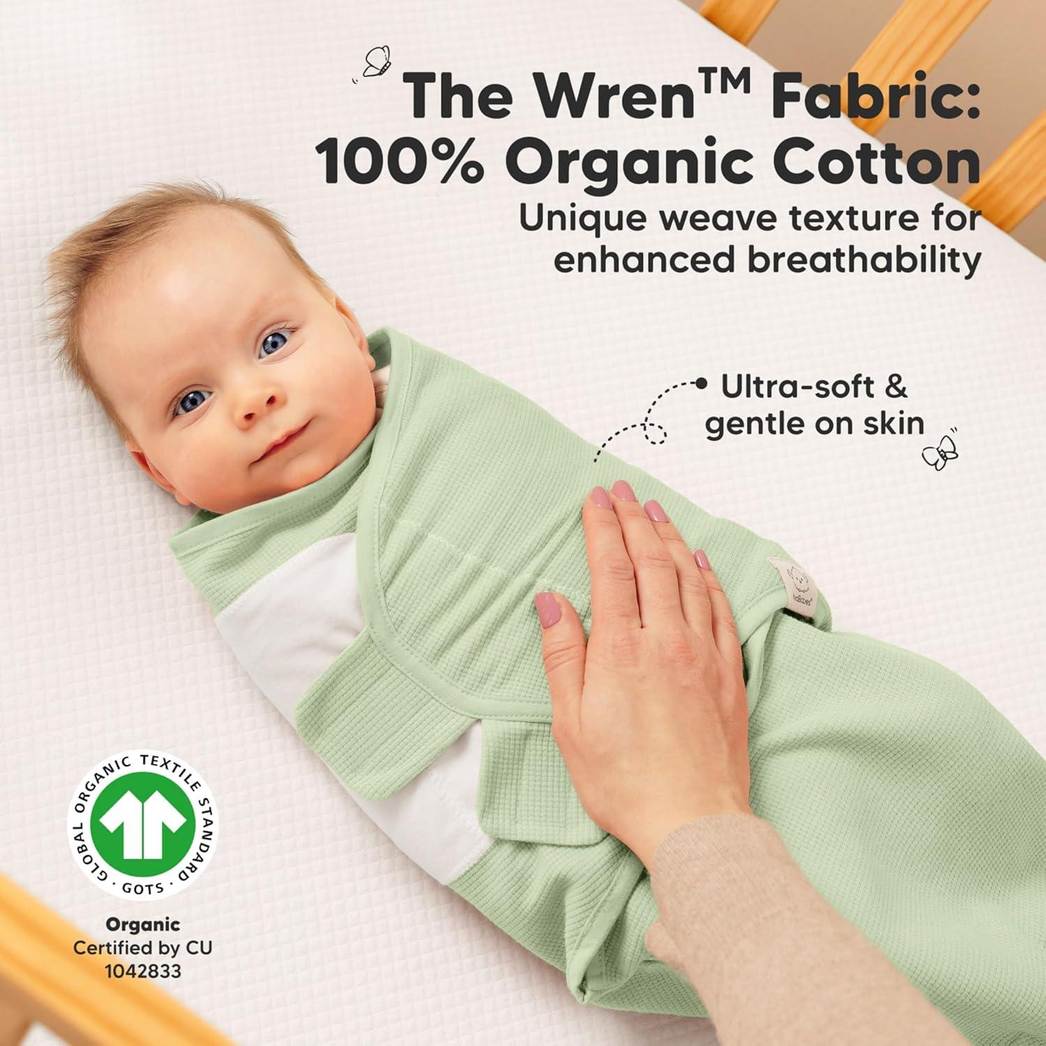 Saco de Sueño Envoltura Soothe Wren KeaBabies 0-3 meses Orgánico