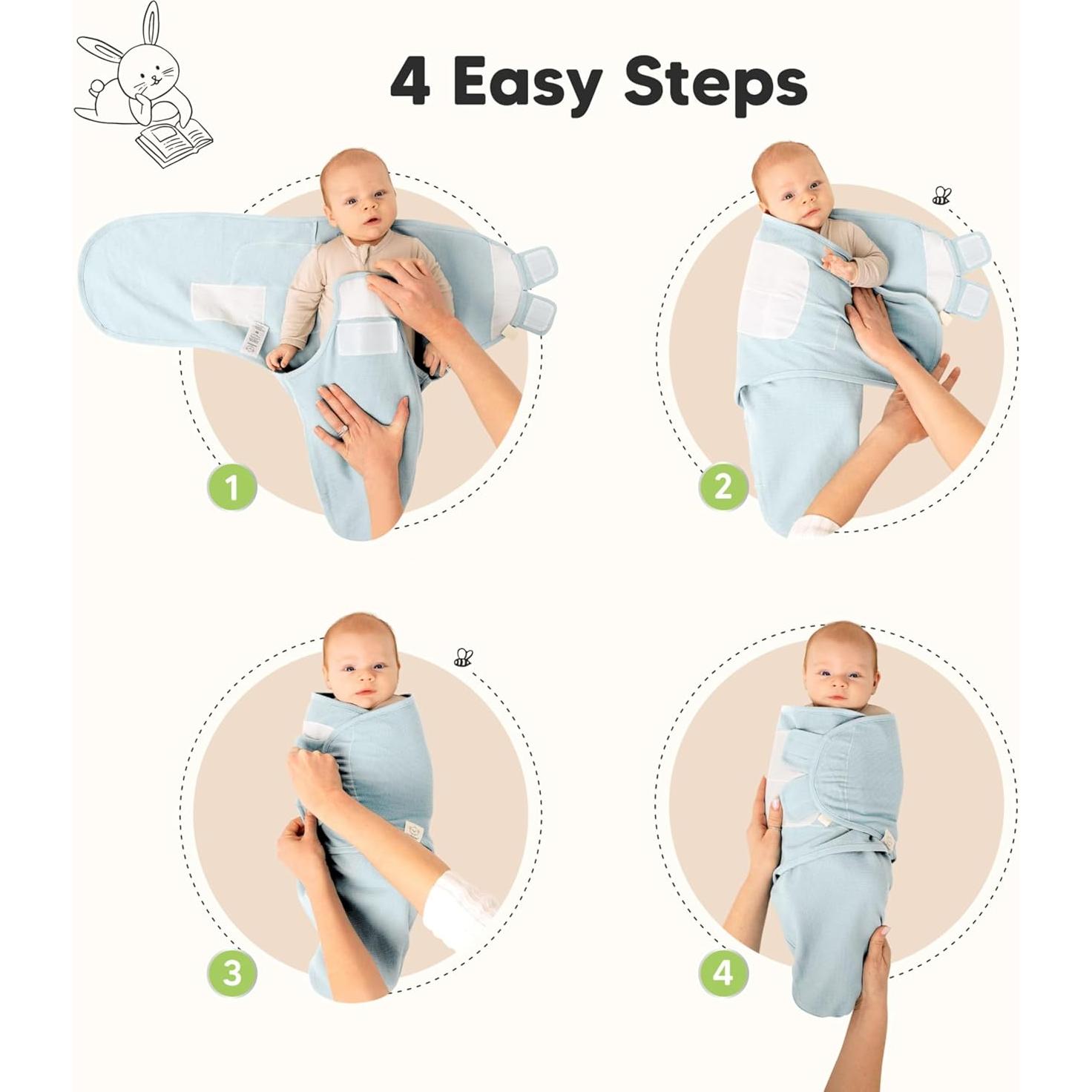 Saco de Sueño Envoltura Soothe Wren KeaBabies 0-3 meses Orgánico