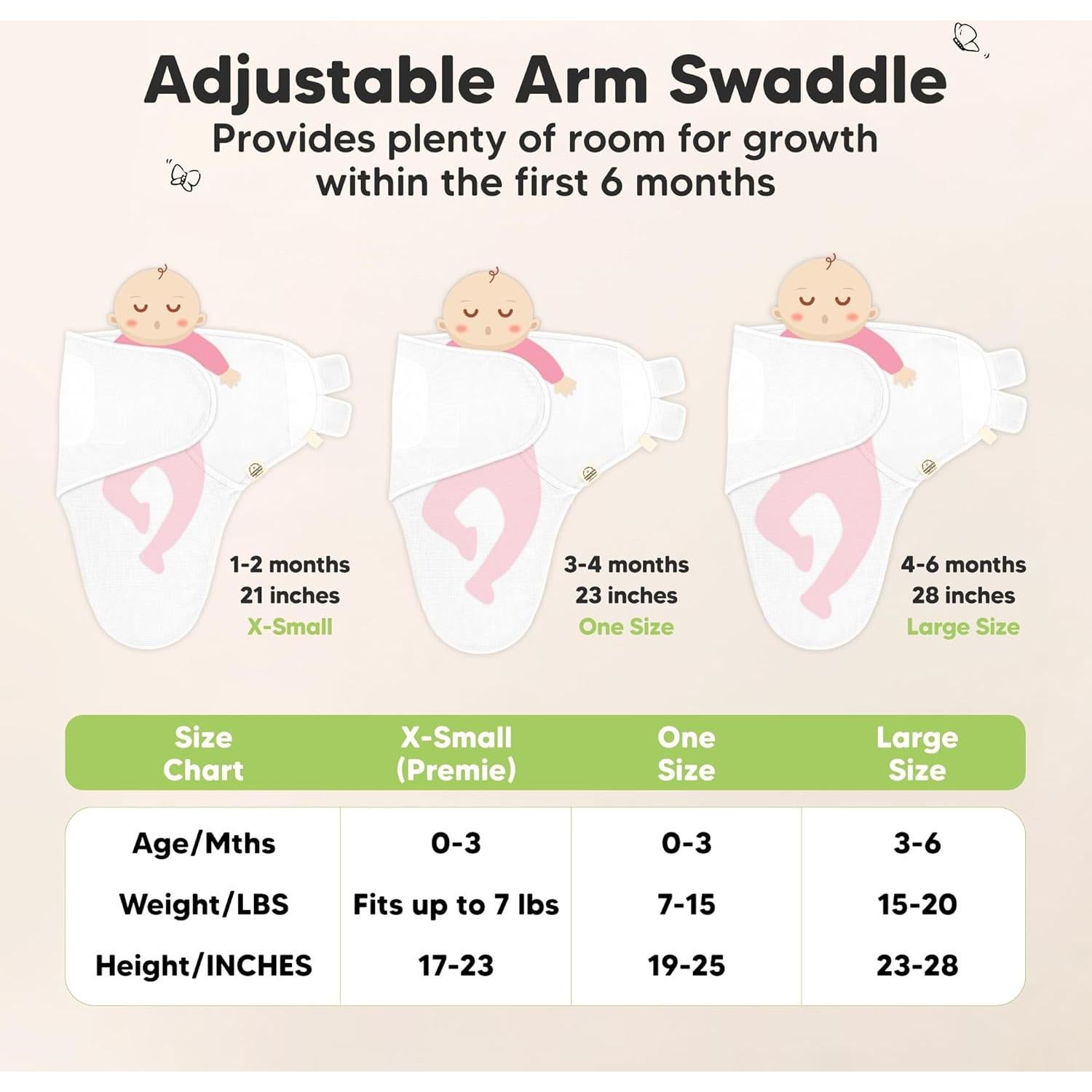 Saco de Sueño Envoltura Soothe Wren KeaBabies 0-3 meses Orgánico
