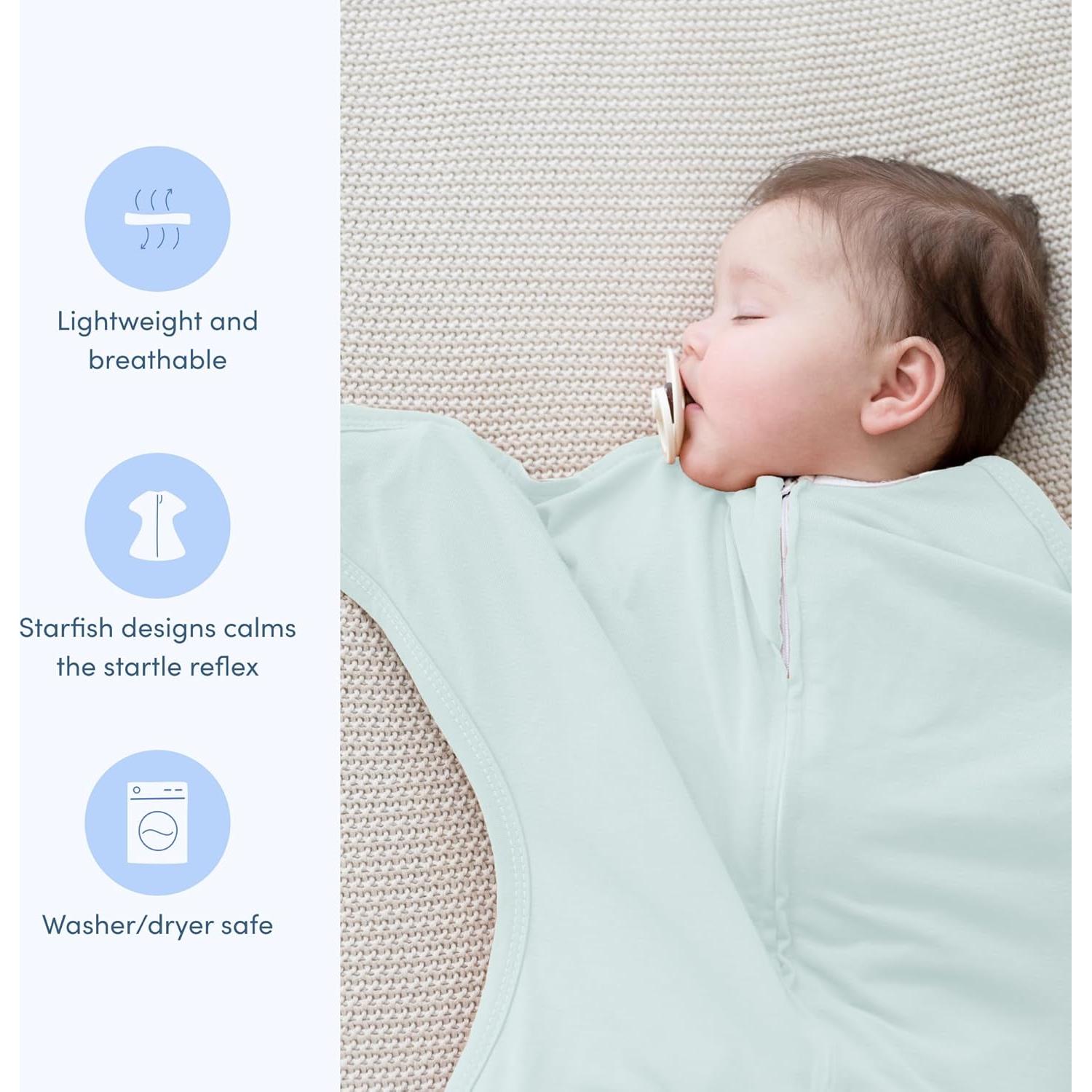 SleepingBaby Zipadee-Zip Manta Swaddle Grande 12-24 Meses Menta