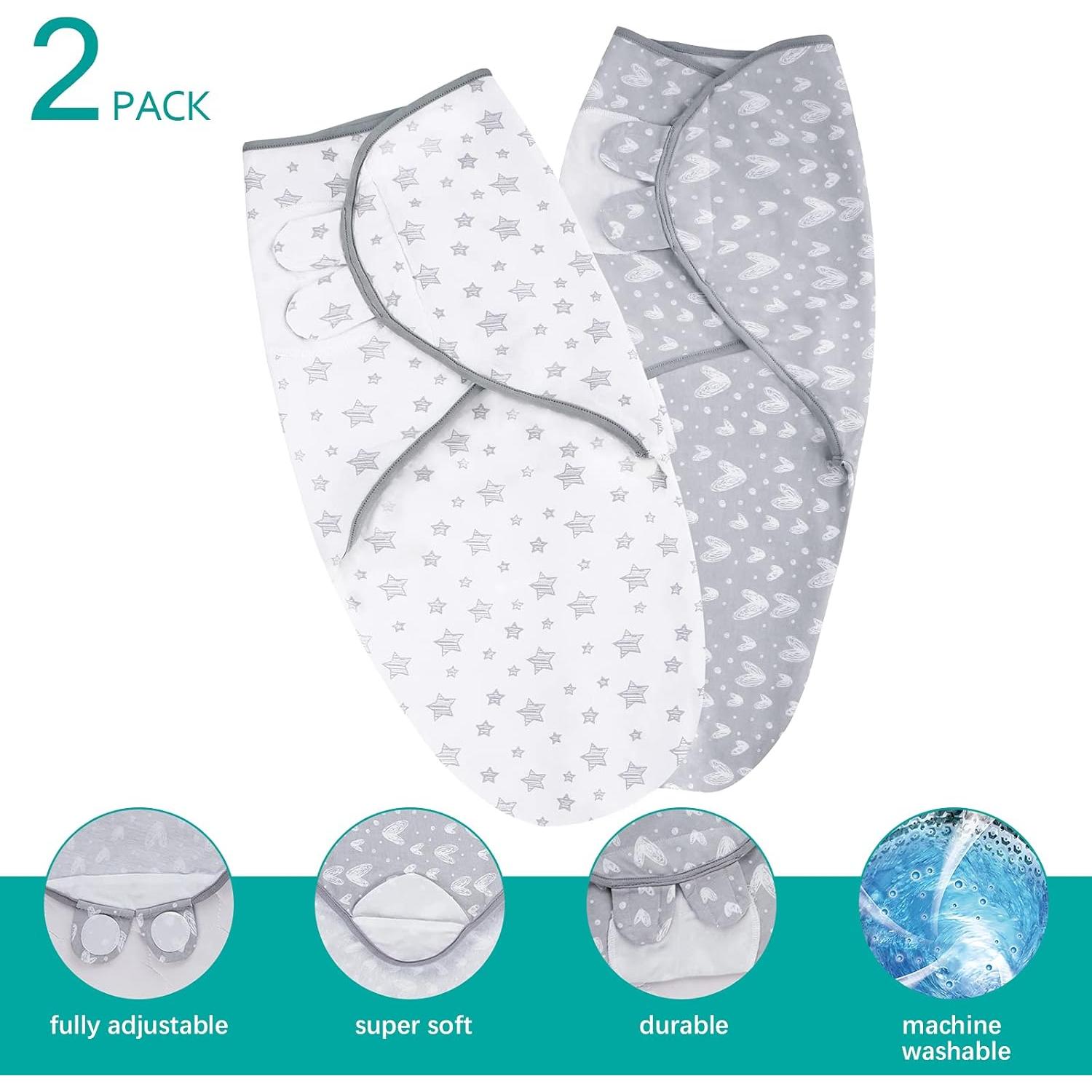 Manta Ajustable para Bebé Biloban 0-3 Meses Algodón Orgánico