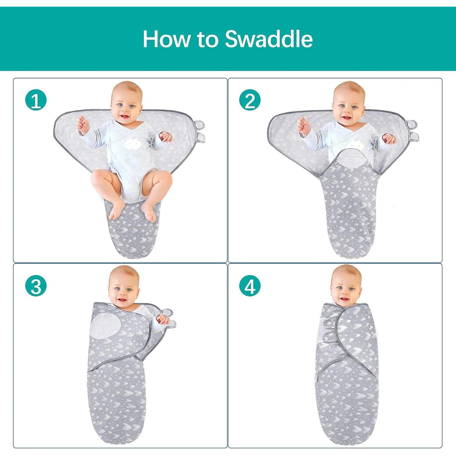 Manta Ajustable para Bebé Biloban 0-3 Meses Algodón Orgánico