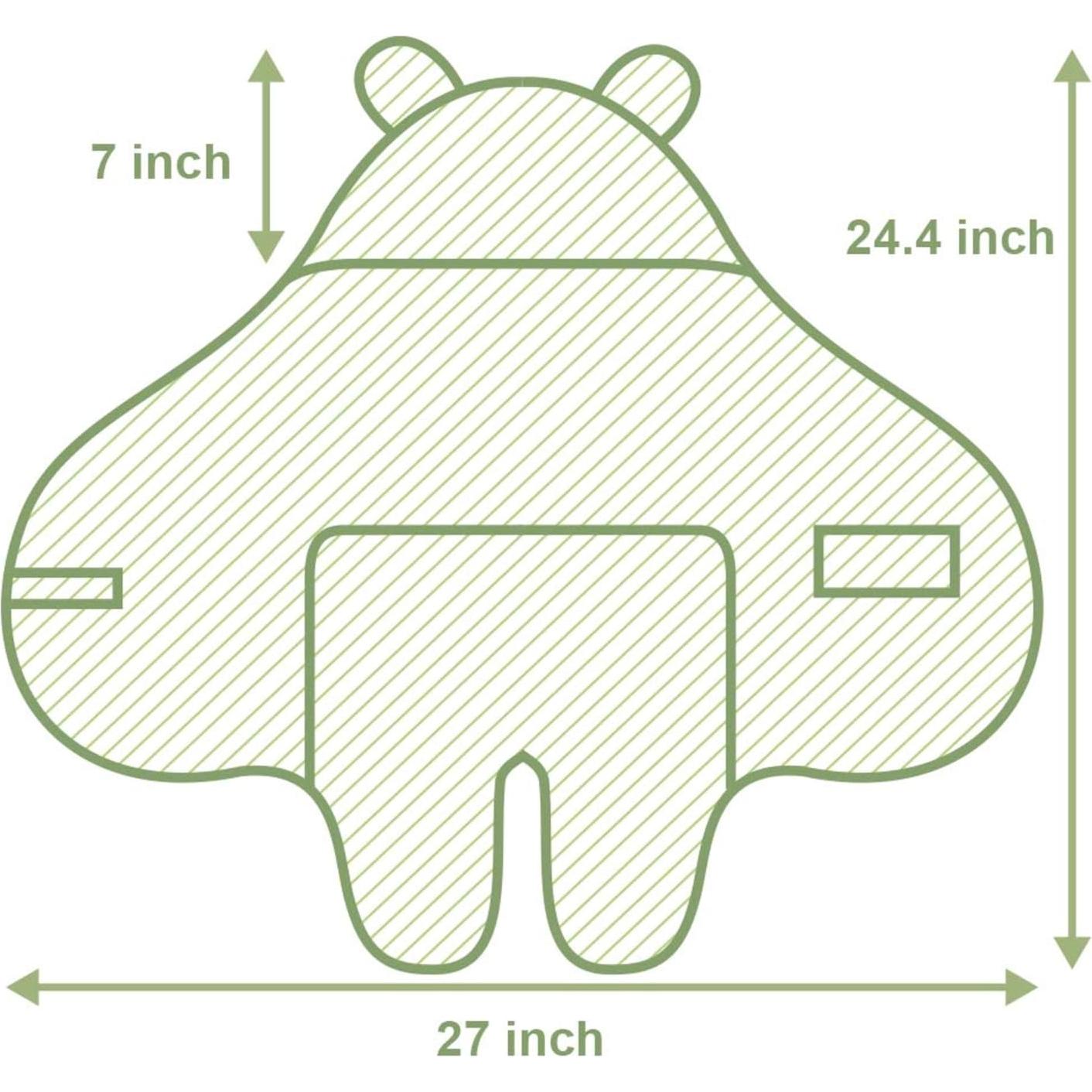 Manta Swaddle de Bebé XMWEALTHY Felpa Marrón 61x28 cm