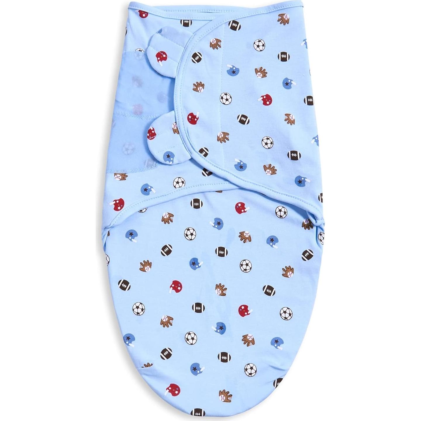 Paquete de 3 Mantas Ajustables Oso Burbuja 0-3 Meses Algodón