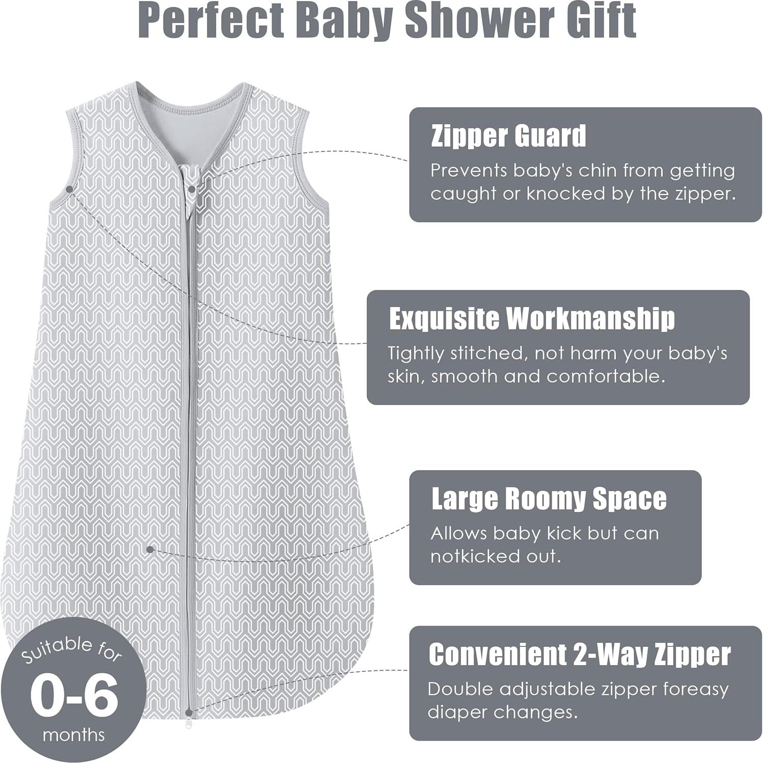 Saco de Sueño para Bebé SWEET DOLPHIN 0-6 Meses 100% Algodón