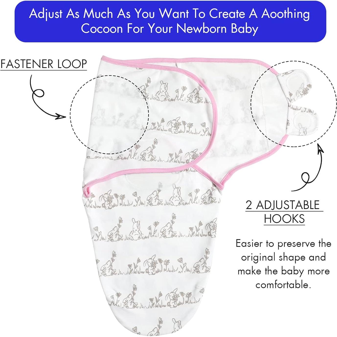 Sacos de Sueño Soarwg Kids 100% Algodón Paquete de 4 Bebés