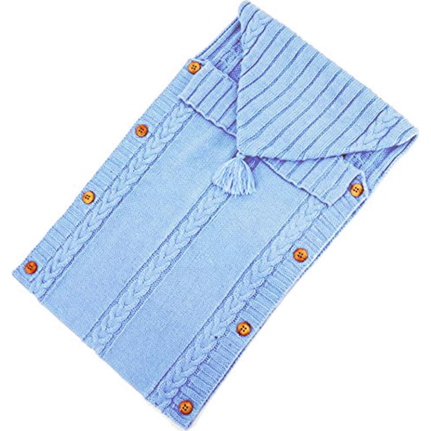 Manta Envoltura para Bebé XMWEALTHY Azul 0-6 Meses