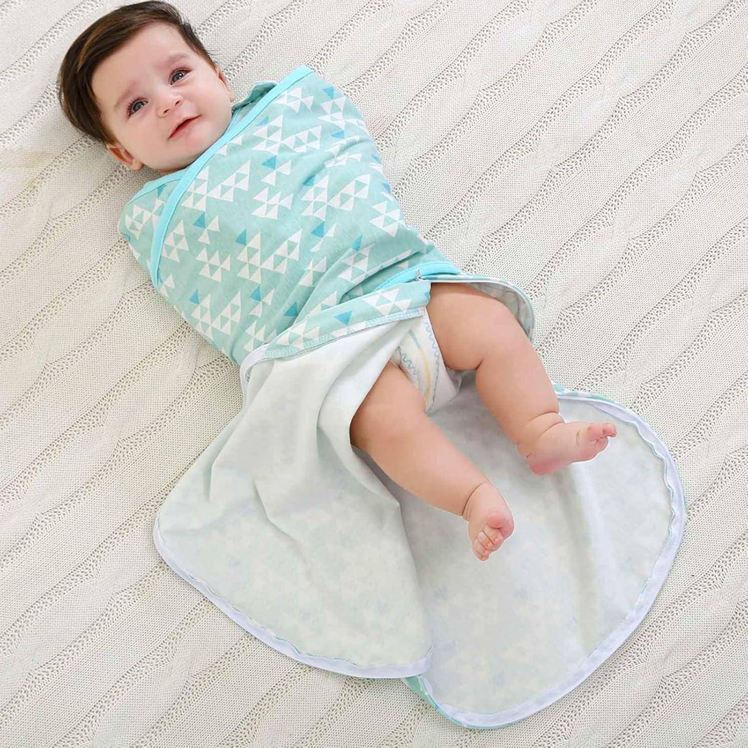 Saco de Arrullo Ajustable Enrich YLife 100% Algodón Verde 6-12 Meses