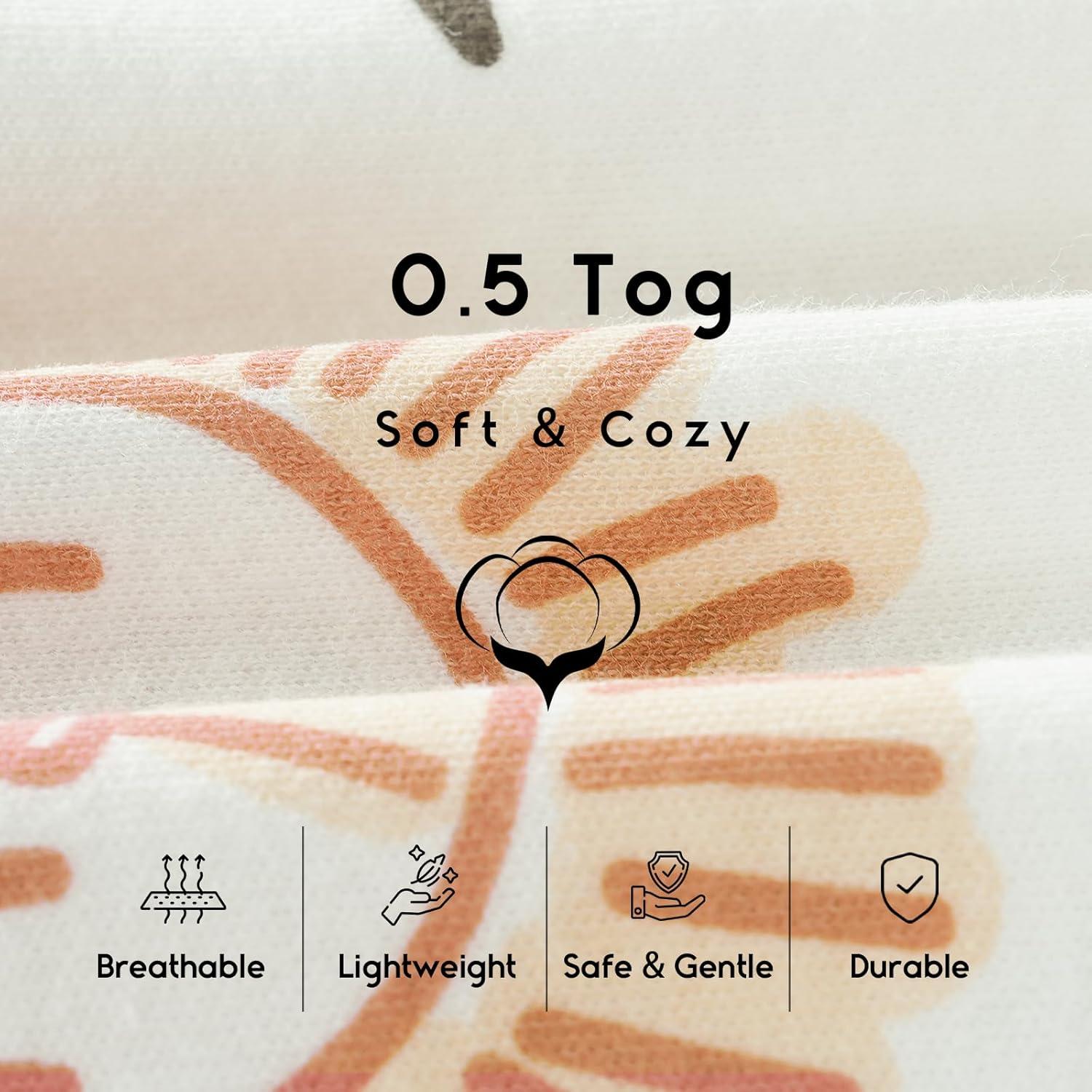 Saco de Sueño para Bebés Yoofoss 6-12 Meses 0.5 Tog Algodón