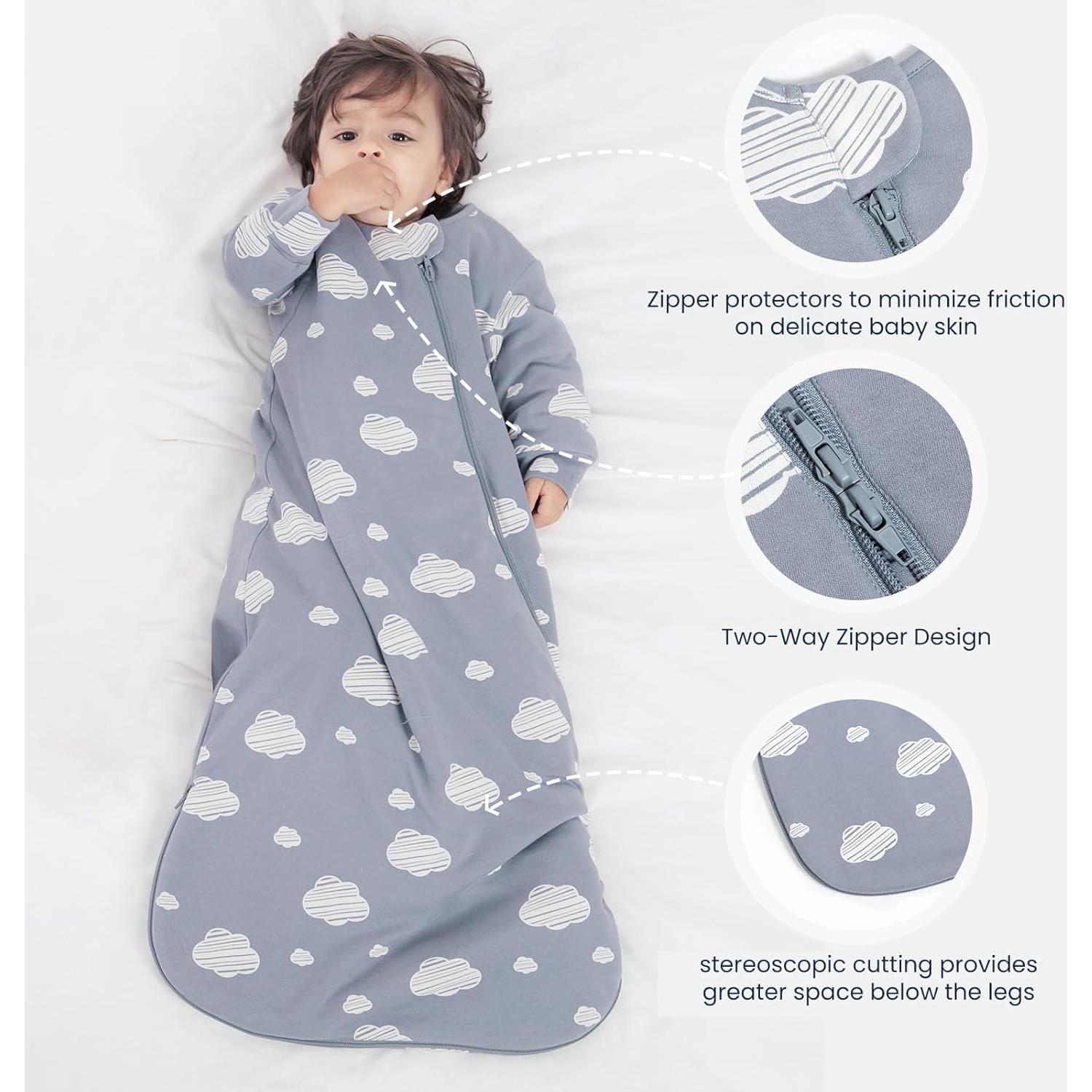 Saco de dormir unisex Kaiya Baby 1.0 Tog 6-18 meses Cielo azul