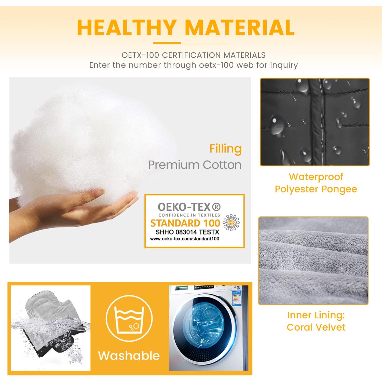 Saco de pies Orzbow Grande Negro para cochecito invierno