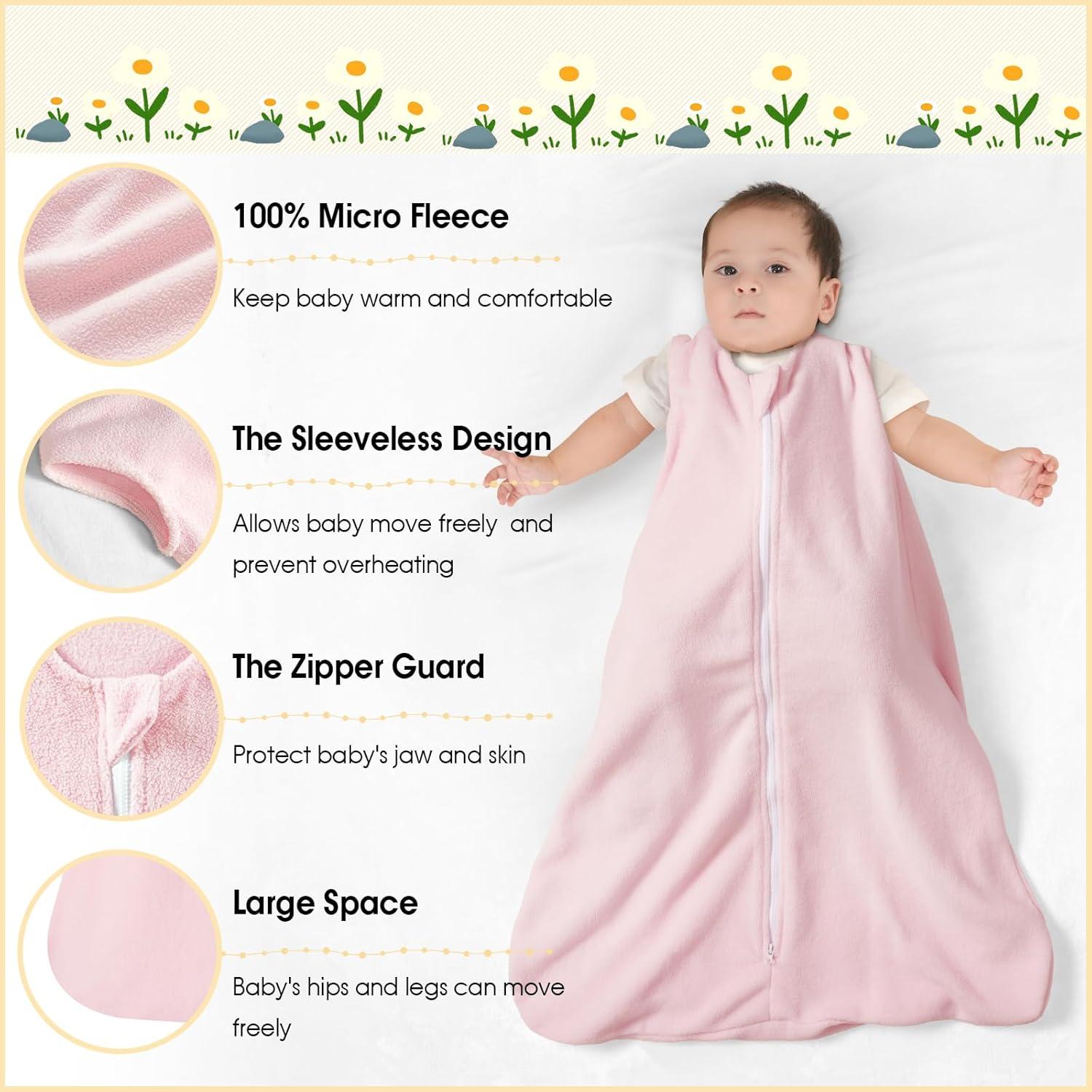 Saco de Dormir PHF para Bebés 18-24 Meses Microforro Polar