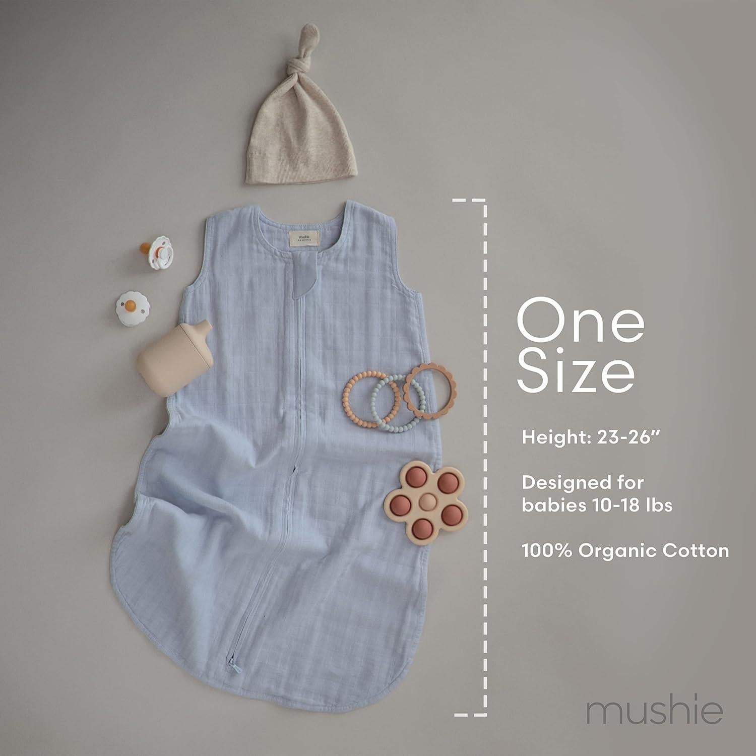 Saco de Dormir para Bebés Mushie 100% Algodón Orgánico 0.5 TOG