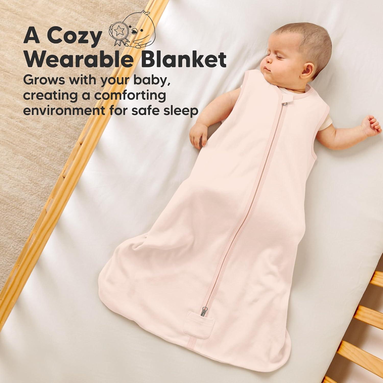 Saco de Dormir para Bebés KeaBabies 0.5TOG Algodón Orgánico 2 Pcs