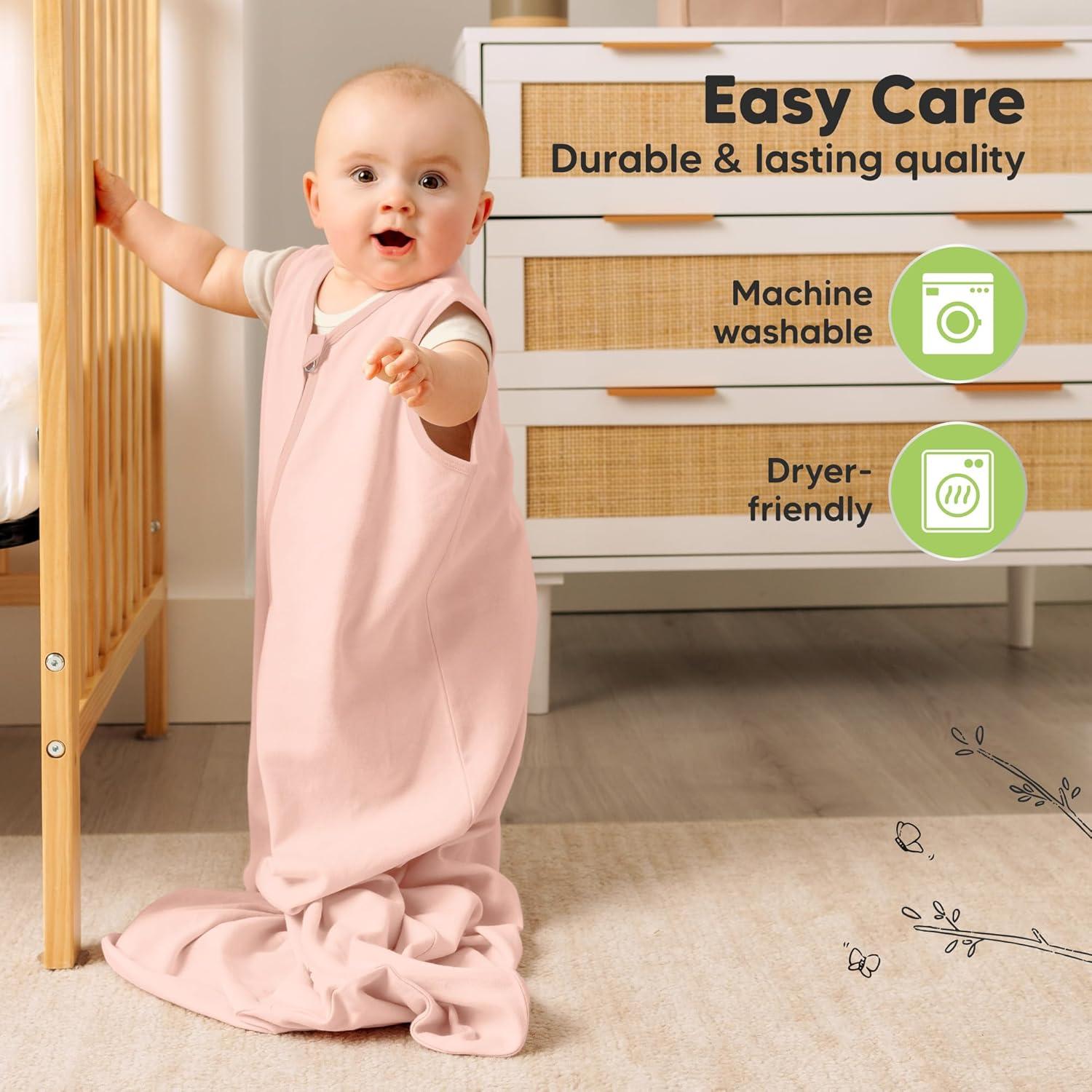 Saco de Dormir para Bebés KeaBabies 0.5TOG Algodón Orgánico 2 Pcs