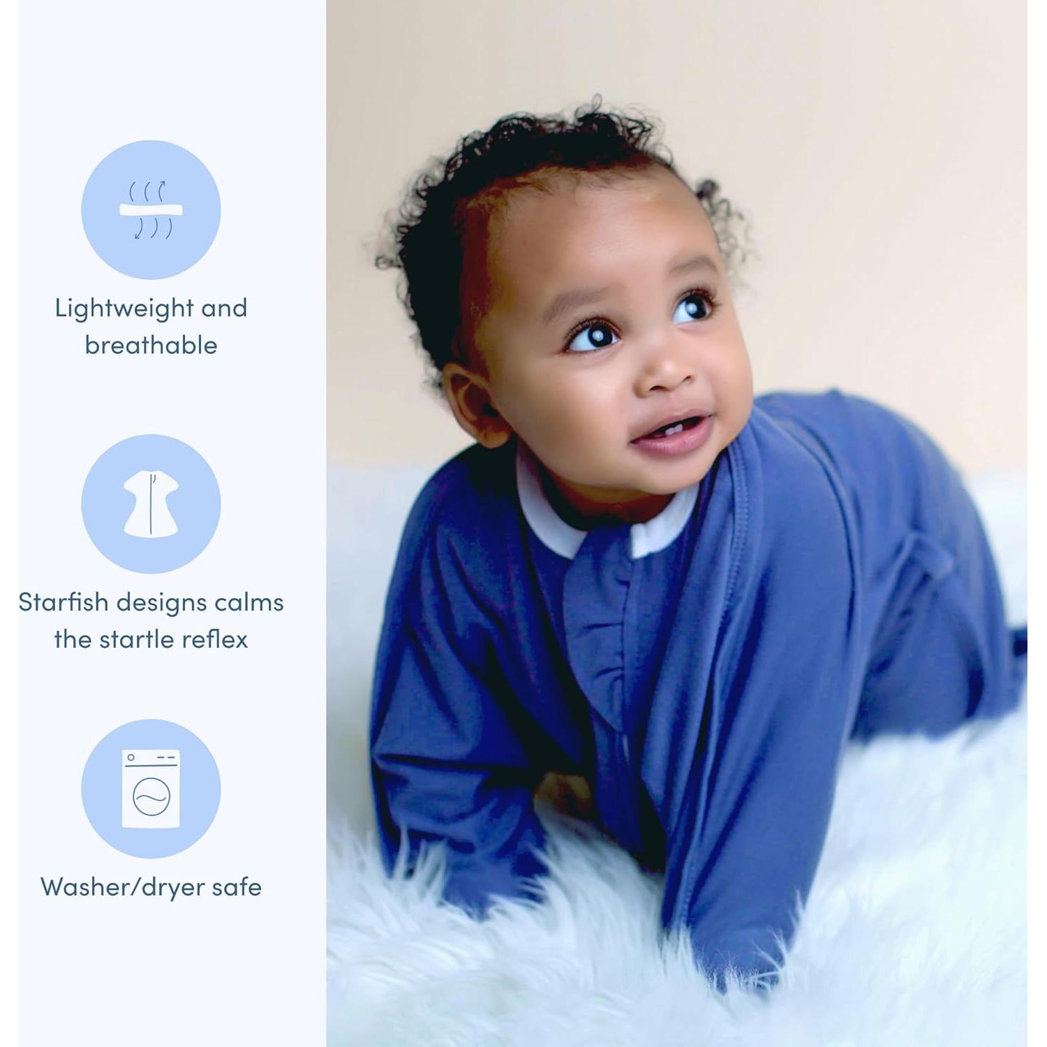 SleepingBaby Zipadee-Zip Manta de Swaddle Grande Azul 12-24 Meses