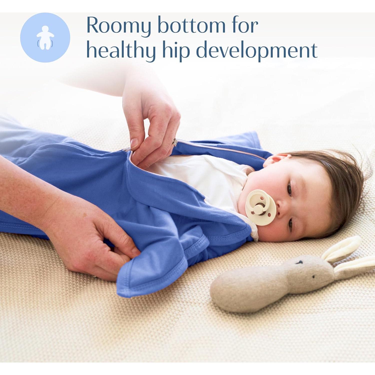 SleepingBaby Zipadee-Zip Manta de Swaddle Grande Azul 12-24 Meses