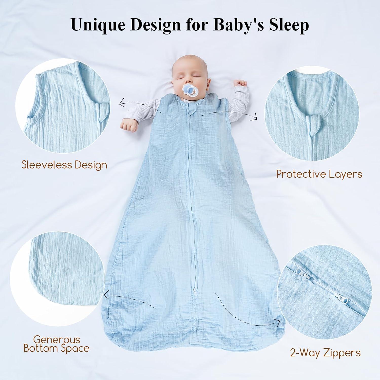 Saco de Dormir Algodón Muselina David's Kids 0-6 Meses