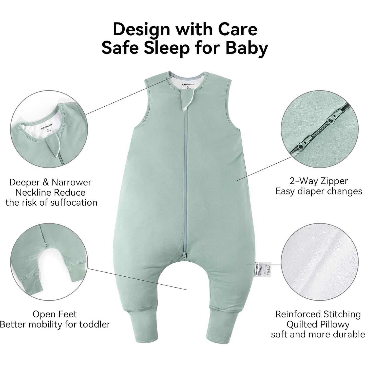 Saco de Dormir para Niños BubblePanda 1-2T Rayón Bambú