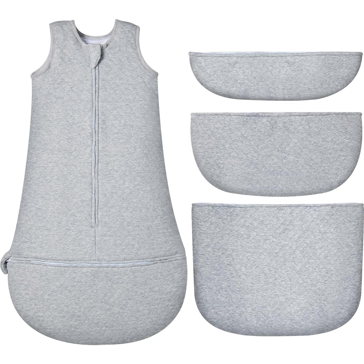 Saco de dormir para bebé Lictin 2.5 TOG ajustable gris 6-24 meses