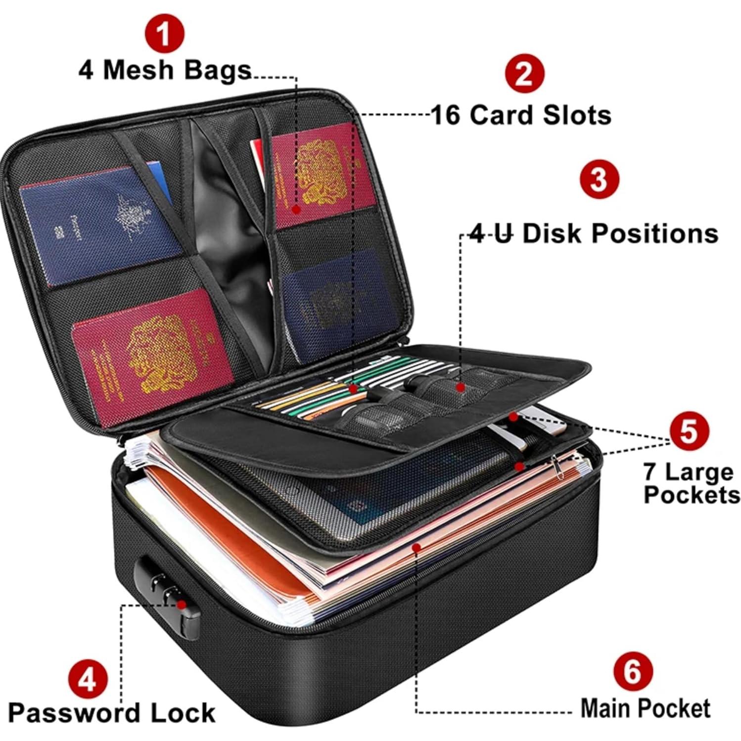 Organizador de Documentos a Prueba de Fuego Home Studio 37x27cm