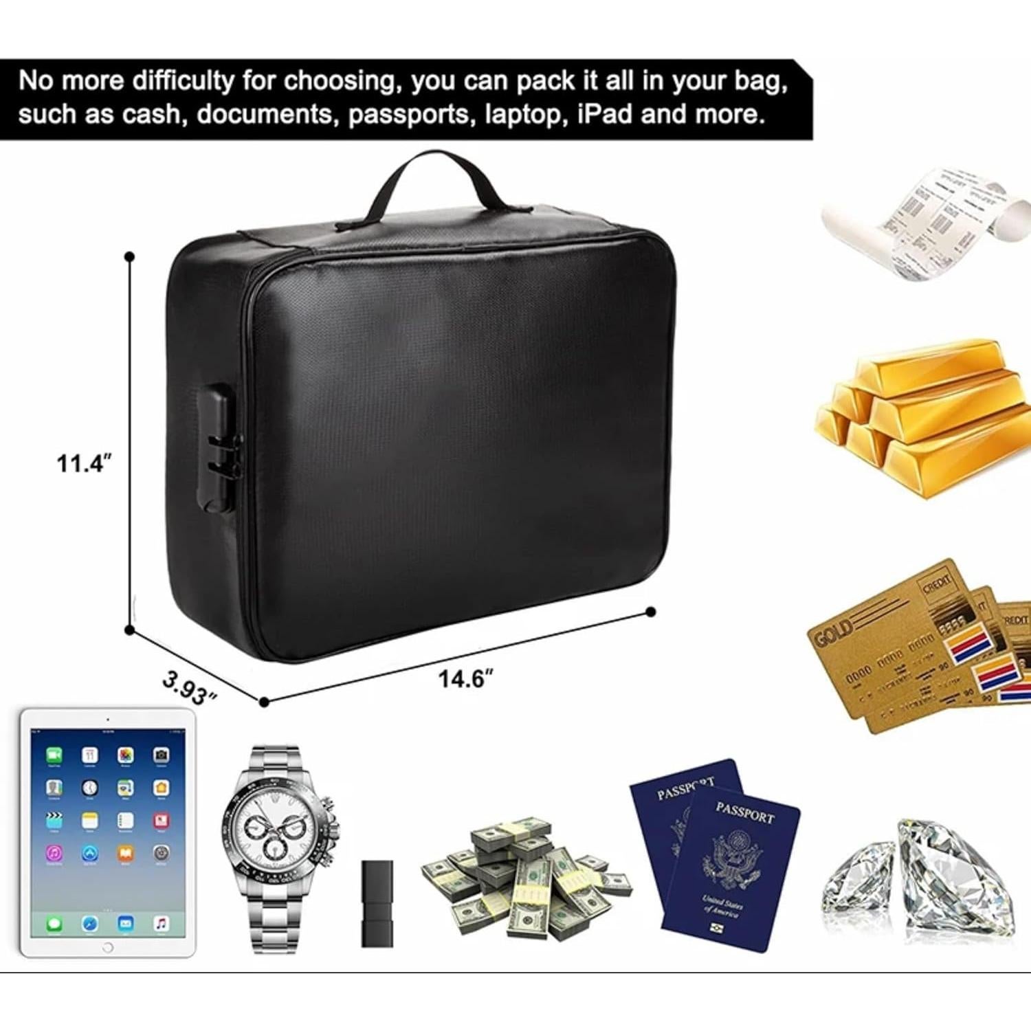 Organizador de Documentos a Prueba de Fuego Home Studio 37x27cm