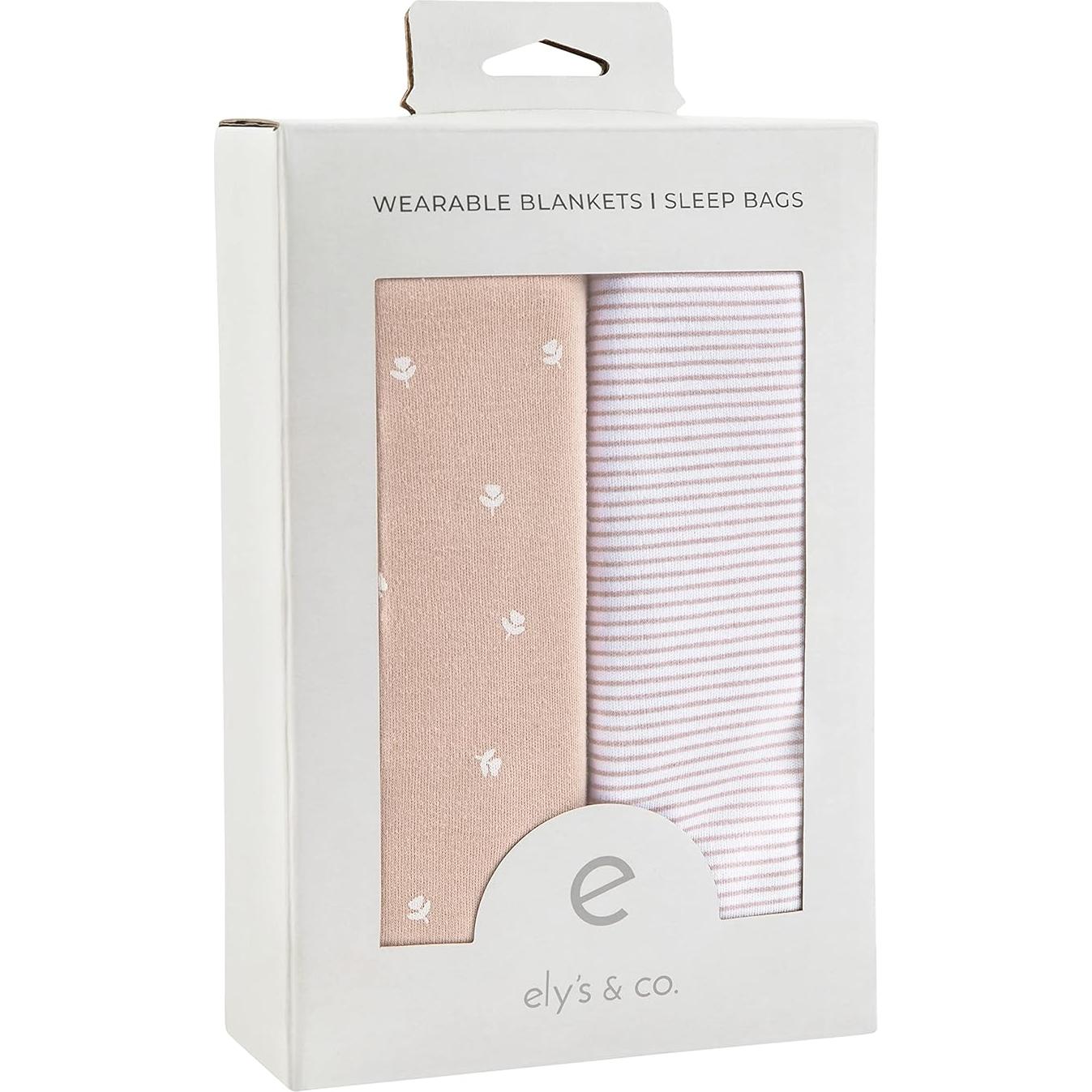 Saco de Sueño Ely's & Co. 100% Algodón 2 Piezas Rosa 12-18 Meses