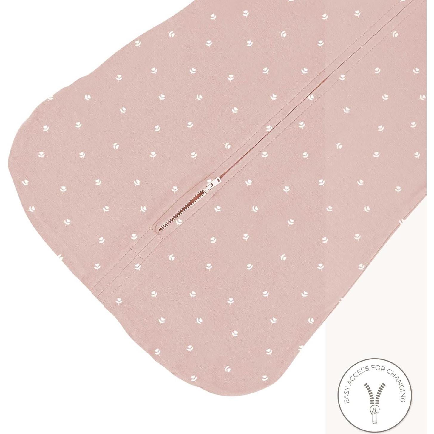 Saco de Sueño Ely's & Co. 100% Algodón 2 Piezas Rosa 12-18 Meses