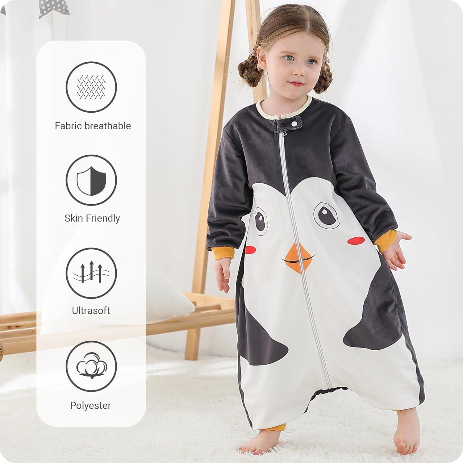 Saco de Dormir para Bebé HAHASHOW 3T Sin Mangas y con Piernas