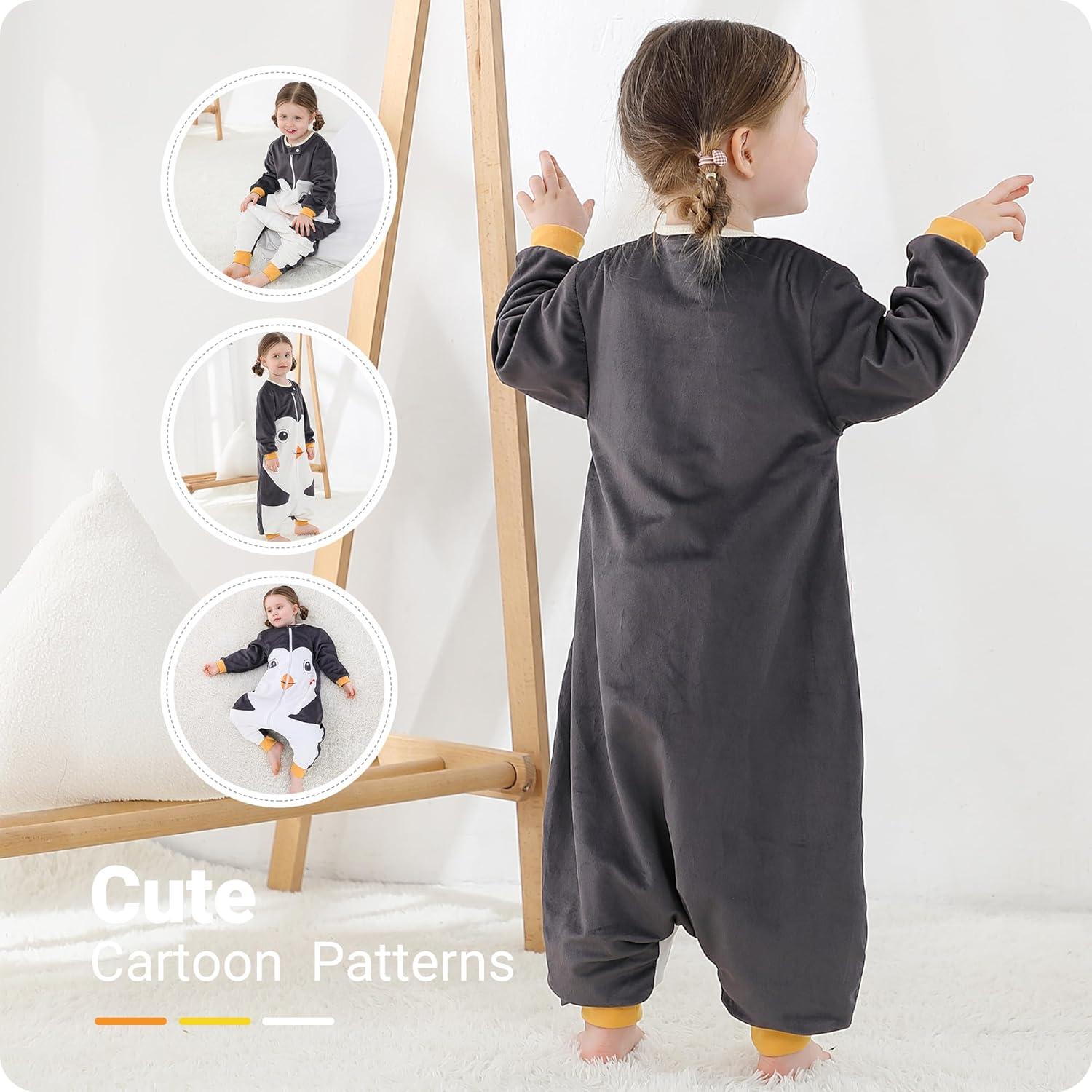 Saco de Dormir para Bebé HAHASHOW 3T Sin Mangas y con Piernas