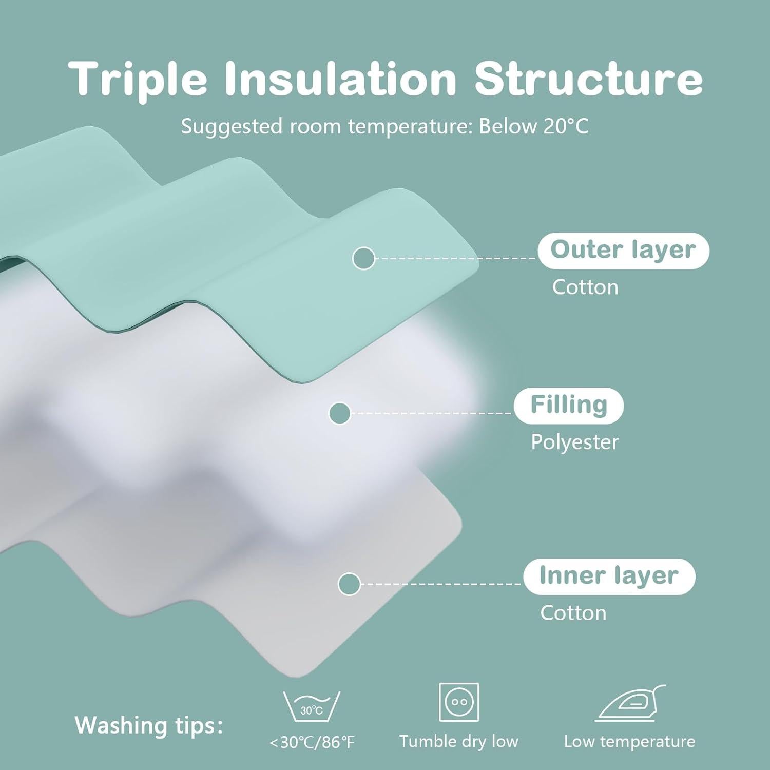 Saco de Sueño Invierno Bebé Mosebears 2.5 TOG Algodón Unisex 6-12 Meses