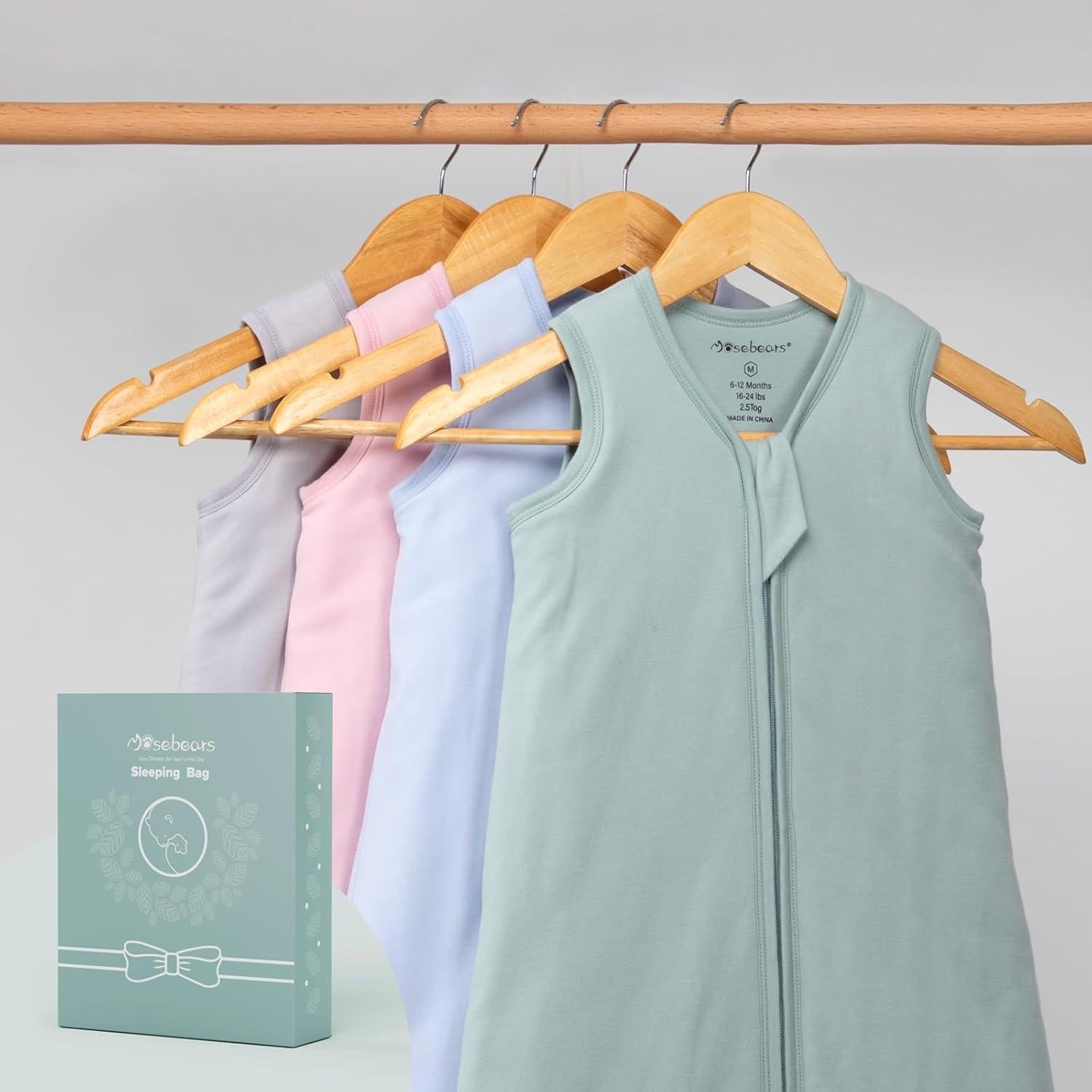 Saco de Sueño Invierno Bebé Mosebears 2.5 TOG Algodón Unisex 6-12 Meses