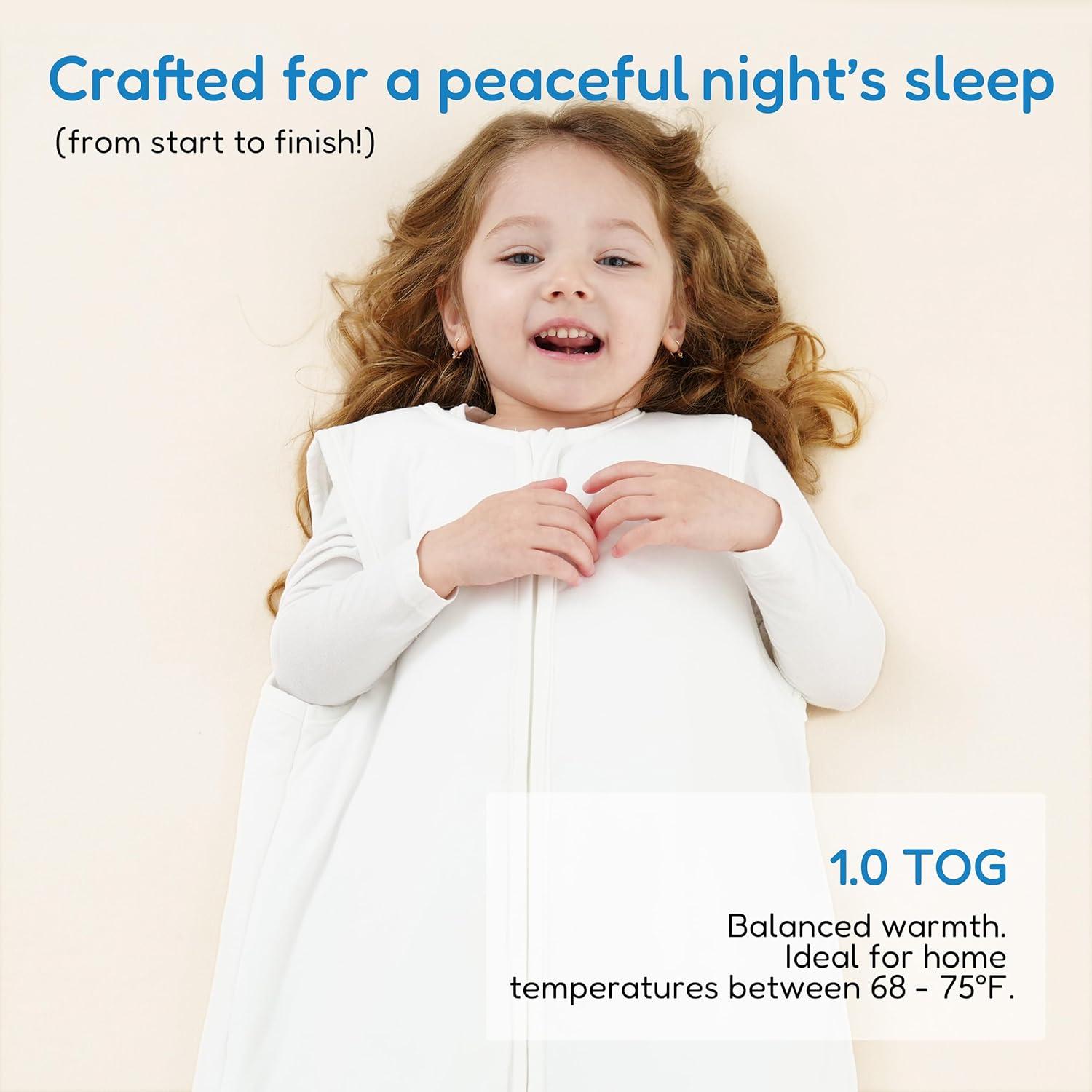 Saco de Sueño TotAha 1.0 TOG para Niños 2T-4T - Manta Suave