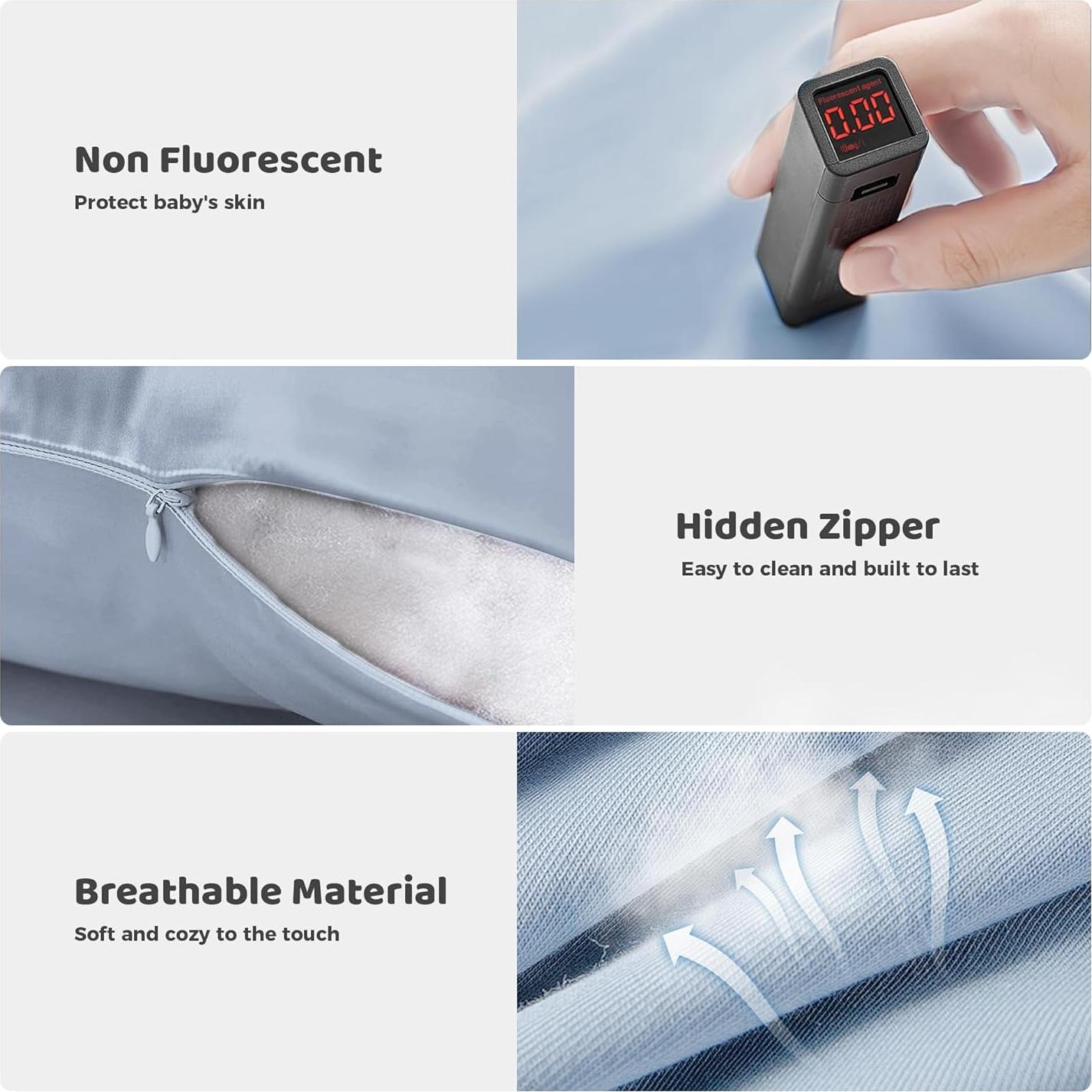 Cuna Nido para Bebés Zuma Azul - Algodón Suave, 0-24 Meses