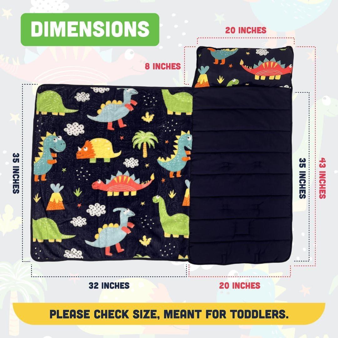 Colchoneta para Siesta Klevly Dino 53x104 cm - Lavable y Portátil