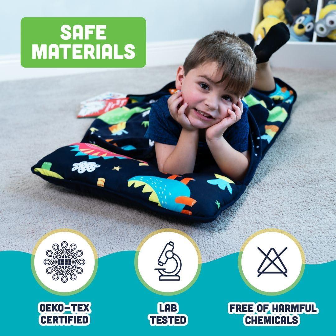 Colchoneta para Siesta Klevly Dino 53x104 cm - Lavable y Portátil