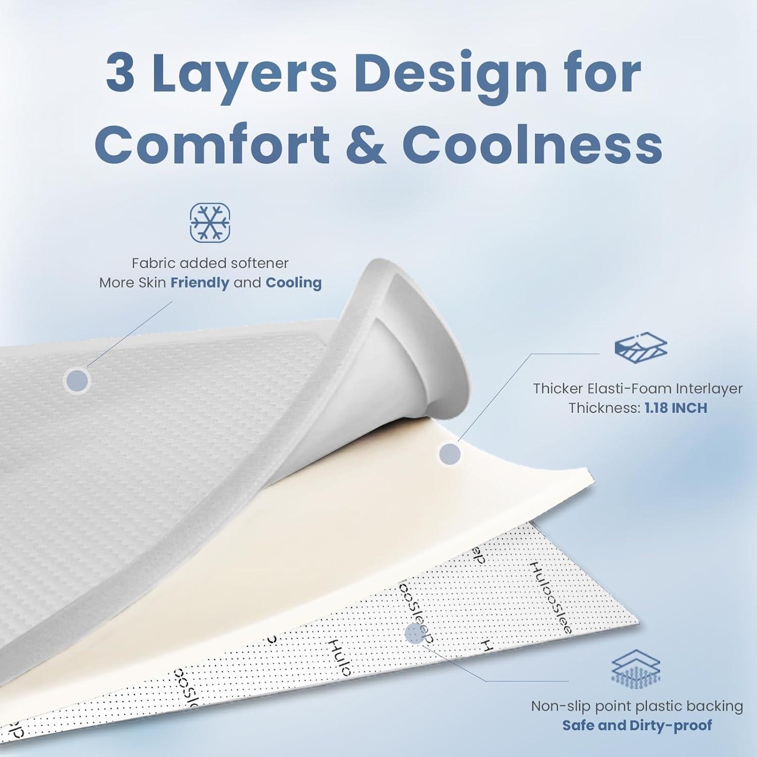 Alfombra de Juego para Bebés HulooSleep Gris 99x150 cm Espuma Memoria