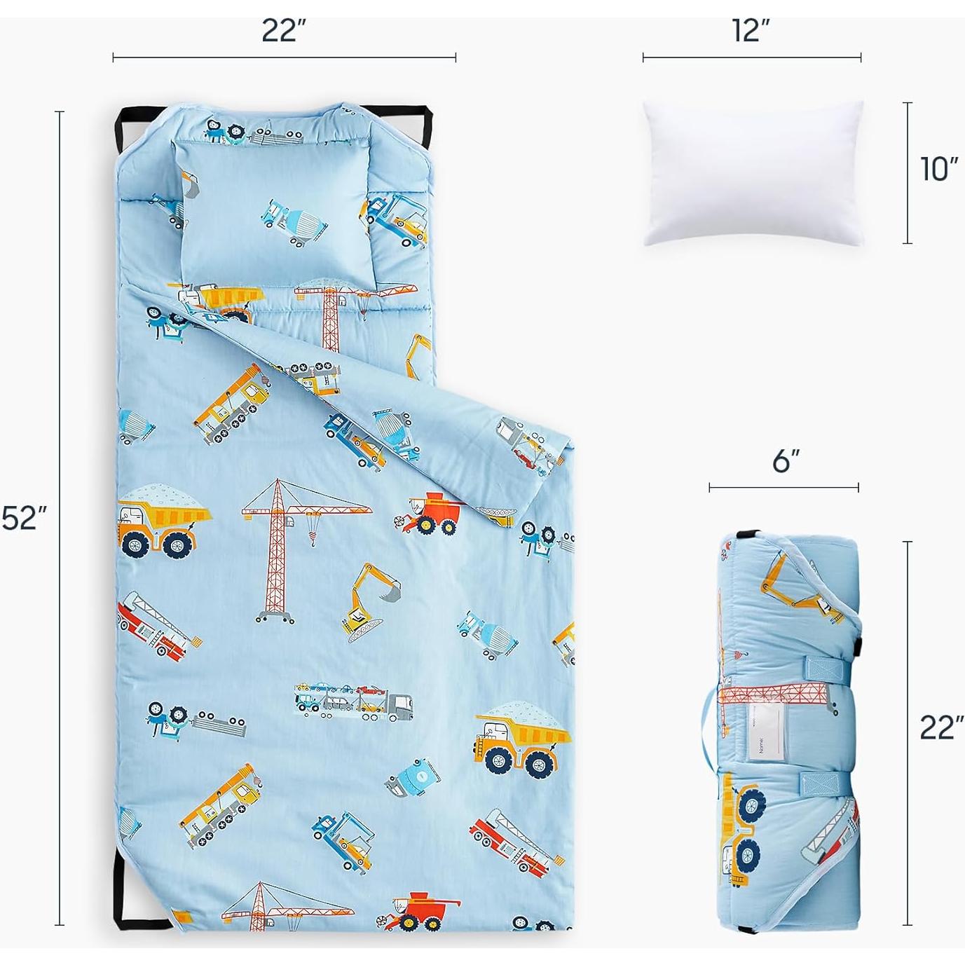 Esterilla de Siesta Algodón Despertar en Nube Azul 132x56 cm