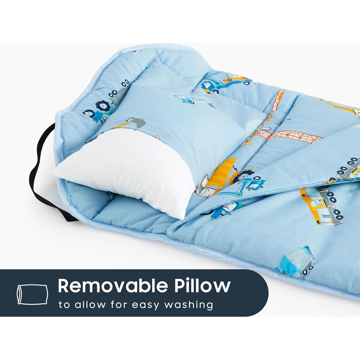 Esterilla de Siesta Algodón Despertar en Nube Azul 132x56 cm