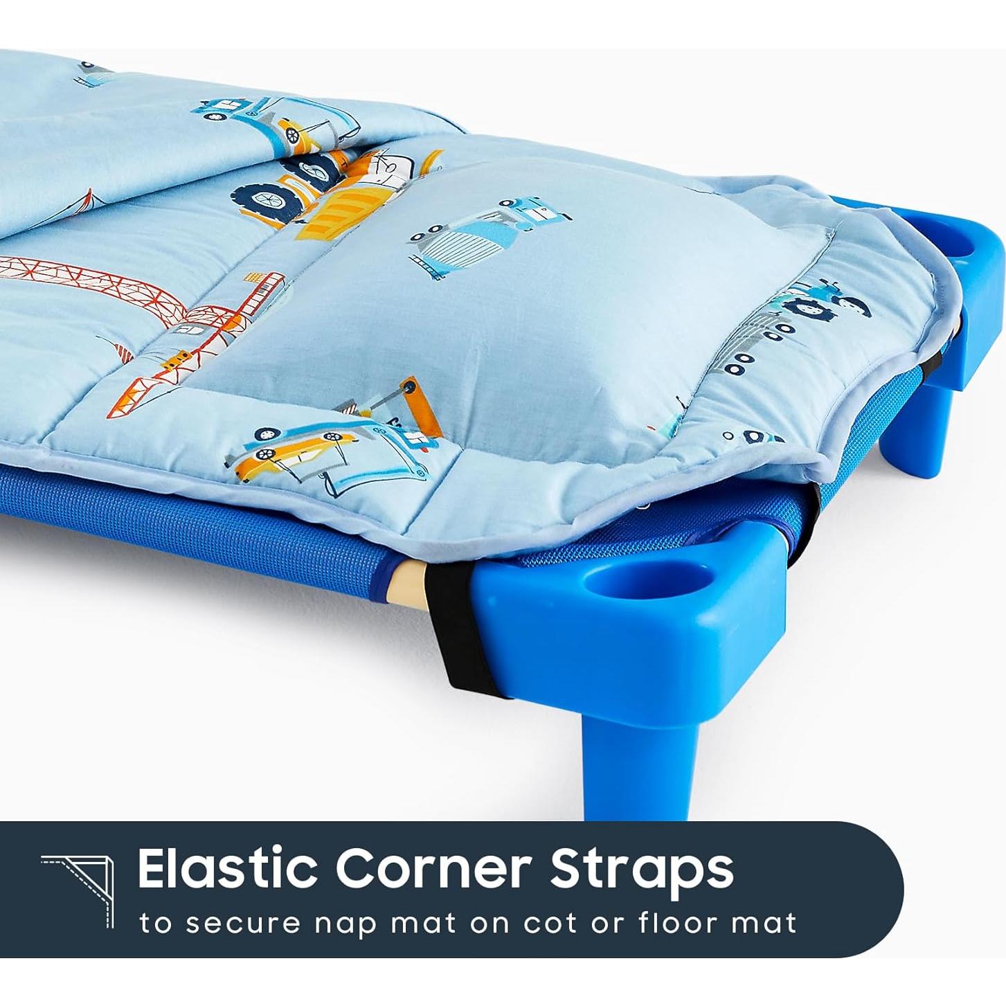 Esterilla de Siesta Algodón Despertar en Nube Azul 132x56 cm